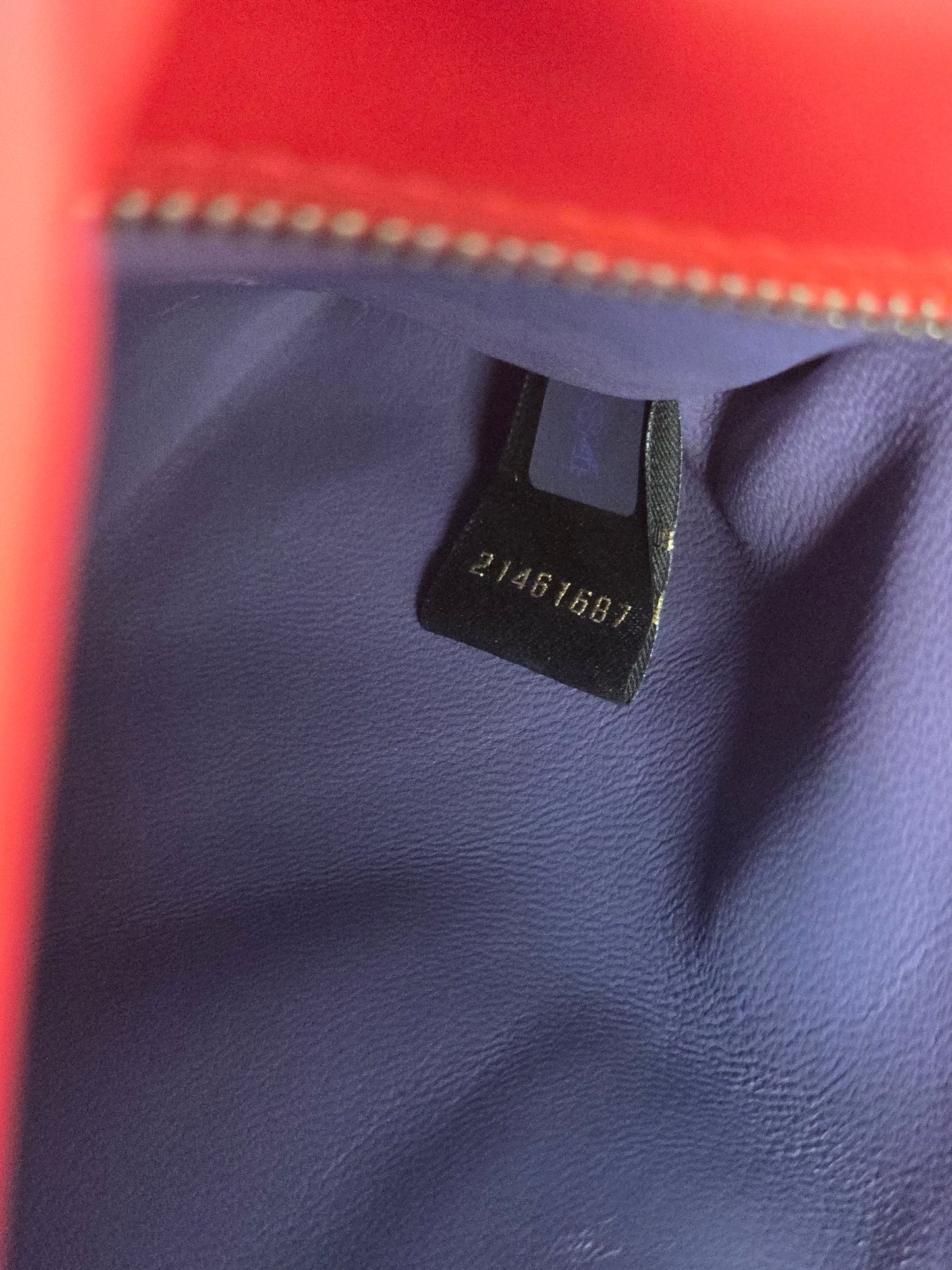 BVLGARI SERPENTI FOREVER CROSSBODY BAG IN RED W/ GALUCHAT "STINGRAY" LEATHER FLAP