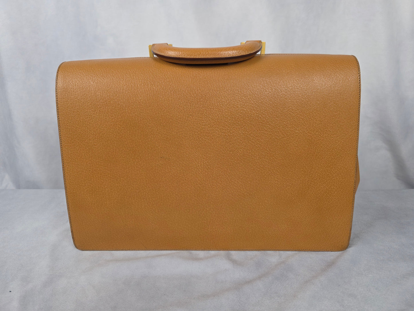 CELINE VINTAGE DULLES TAN BRIEFCASE "DOCTOR" BAG