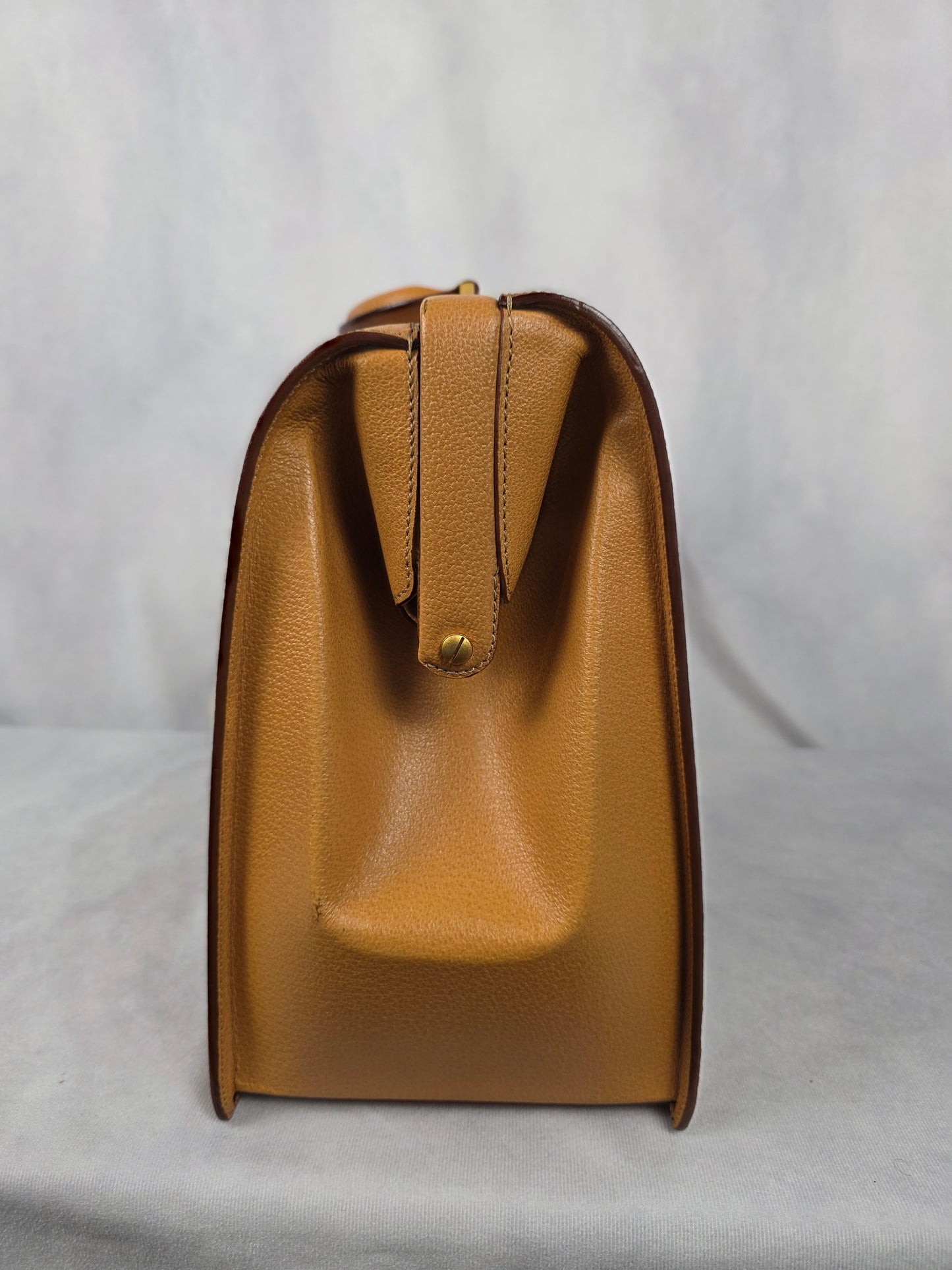 CELINE VINTAGE DULLES TAN BRIEFCASE "DOCTOR" BAG