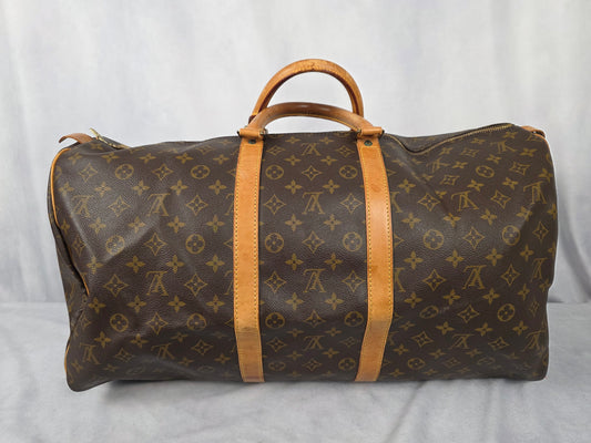 LOUIS VUITTON VINTAGE MONOGRAM KEEPALL W/ LOCK ONLY
