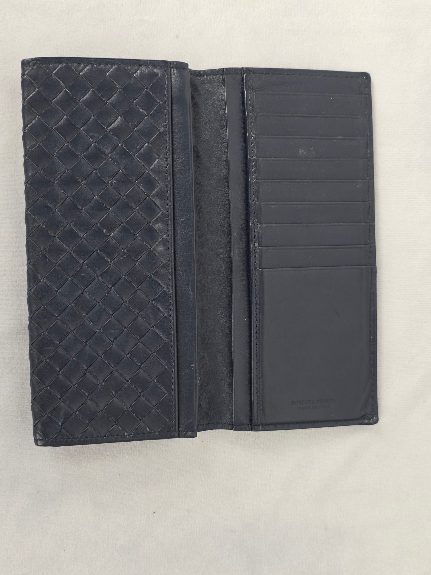 BOTTEGA VENETA INDIGO LONG WALLET