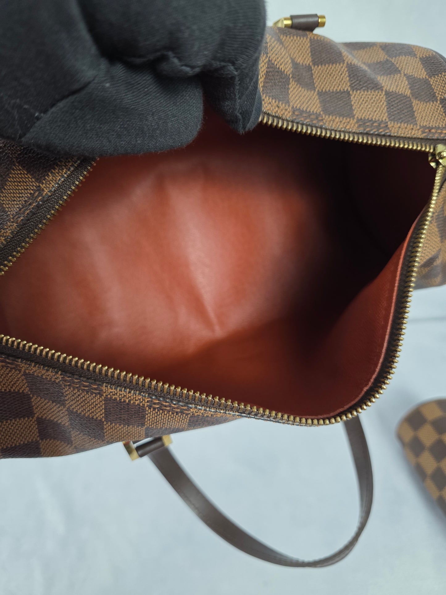 Louis Vuitton Vintage Damier Ebene Papillion 30 and Mini Pouch