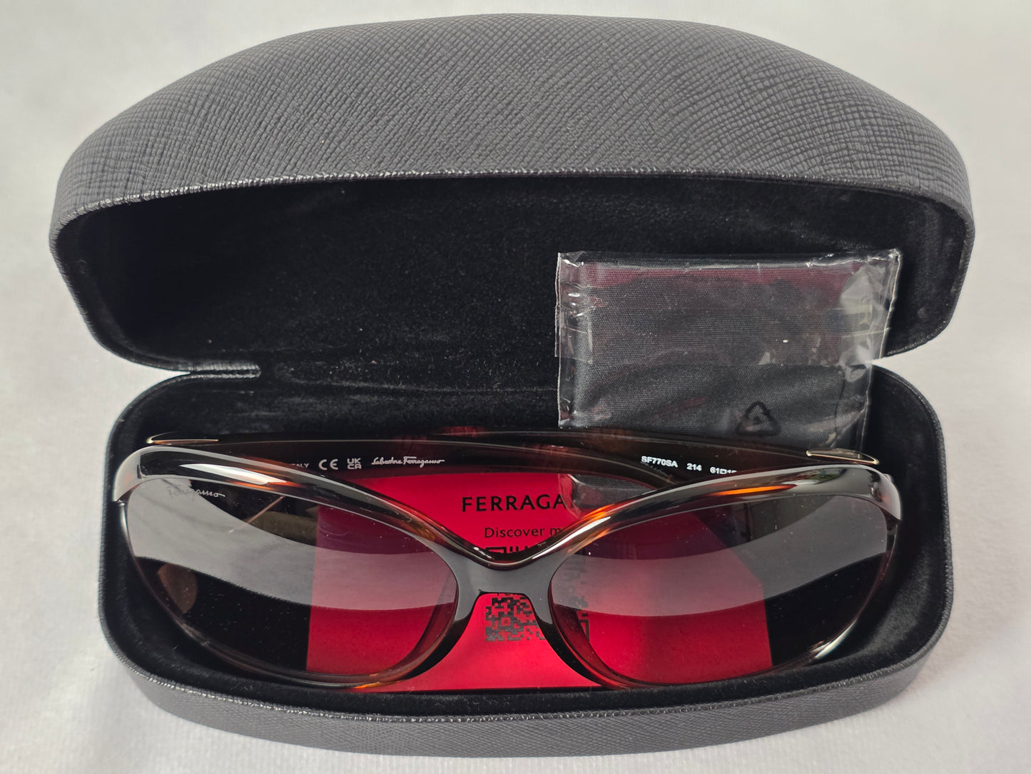 FERRAGAMO TORTOISE SHELL SUNGLASSES