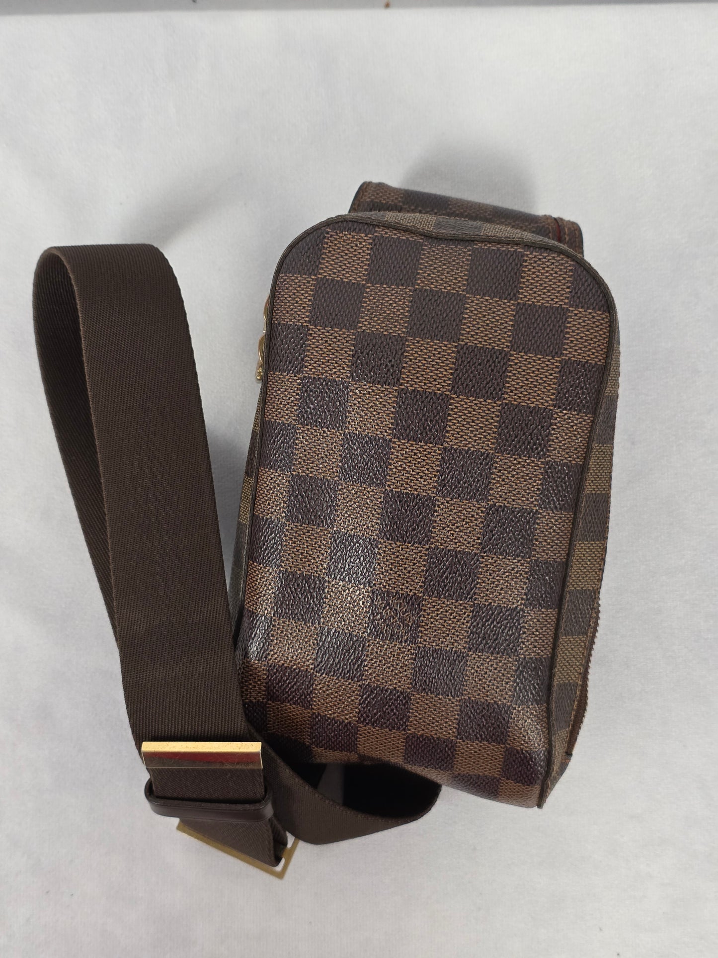 LOUIS VUITTON VINTAGE DAMIER EBENE GERONIMOS BAG