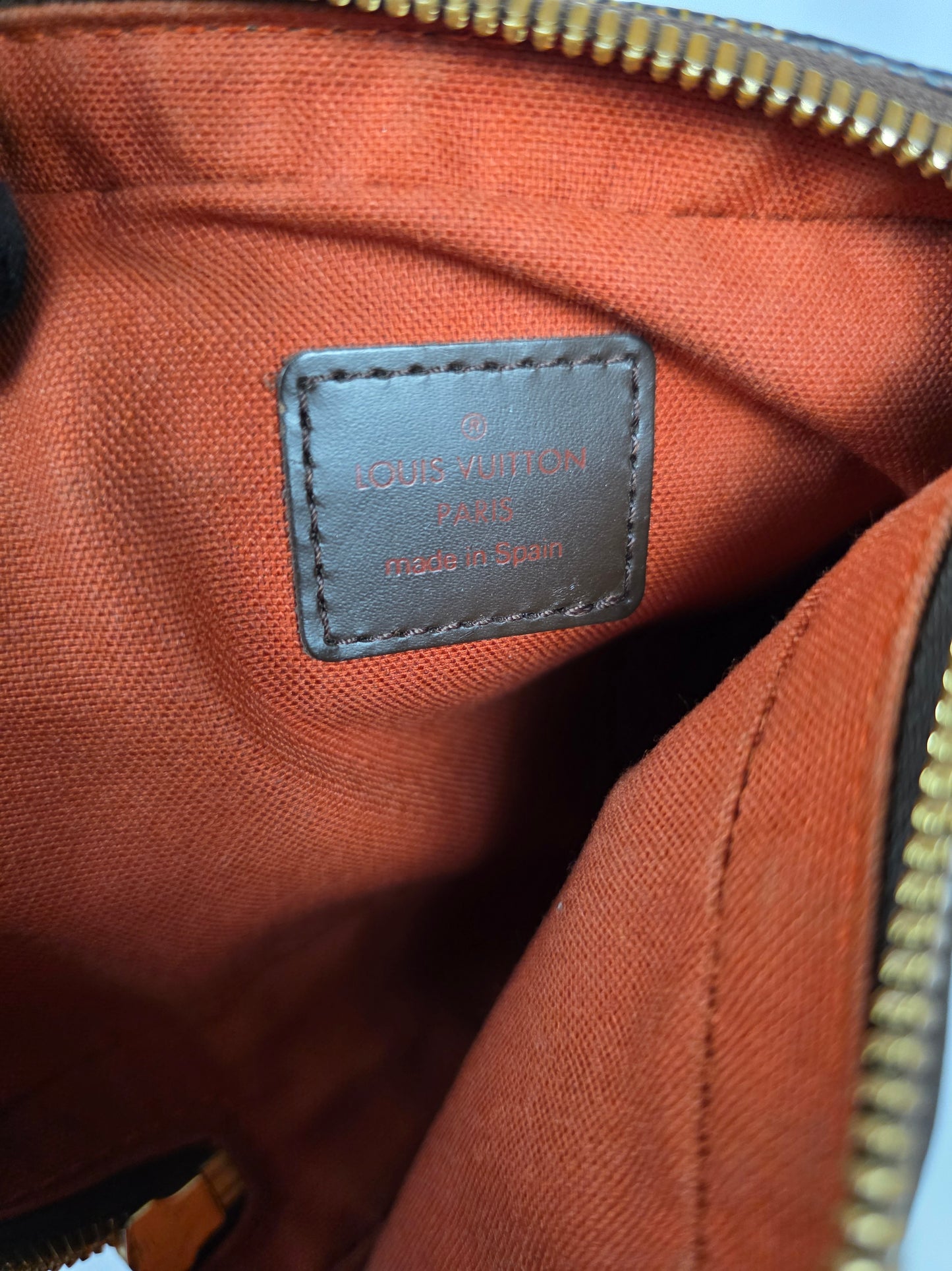 LOUIS VUITTON VINTAGE DAMIER EBENE GERONIMOS BAG