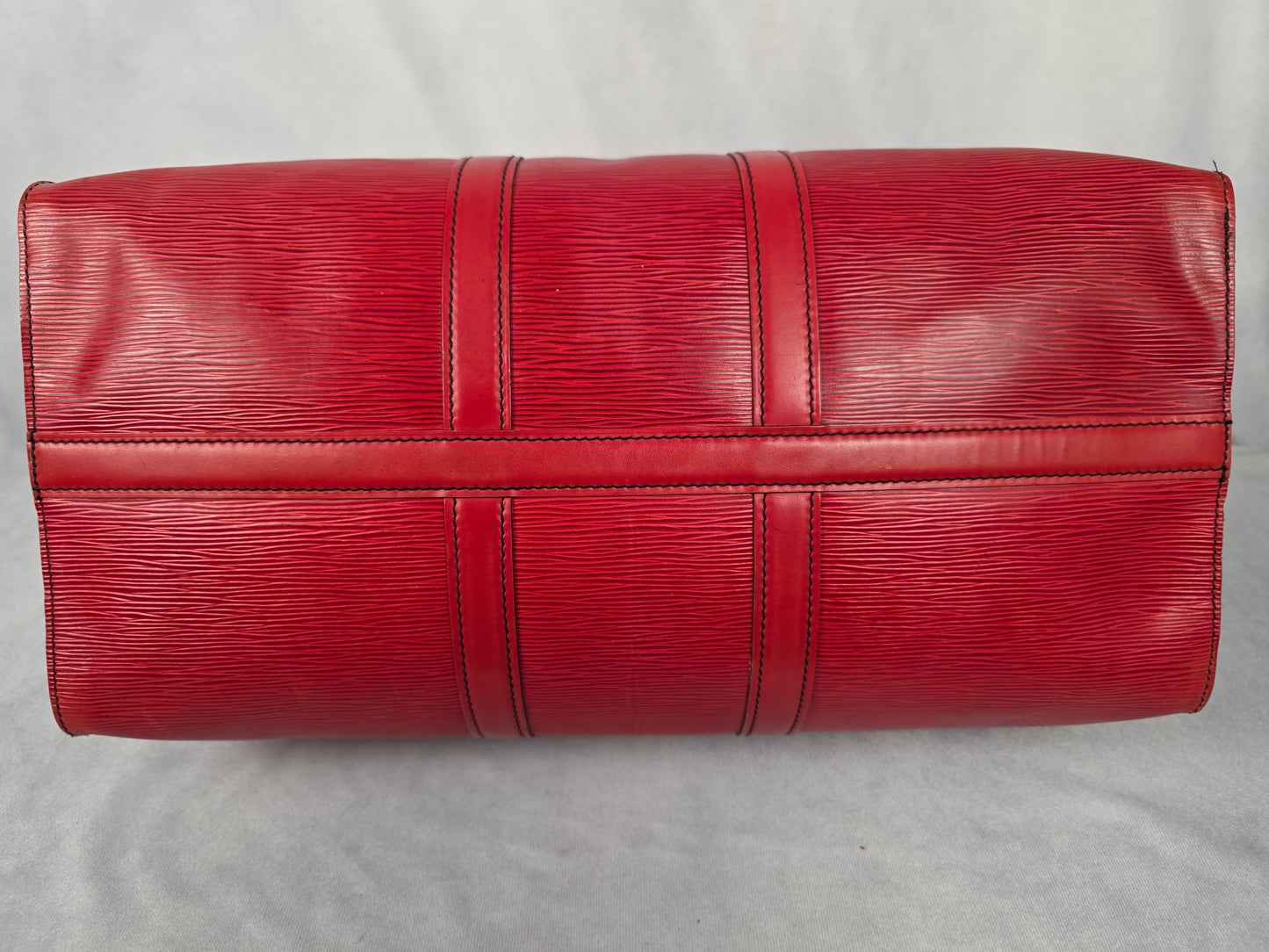 Louis Vuitton Red Epi Keepall 45