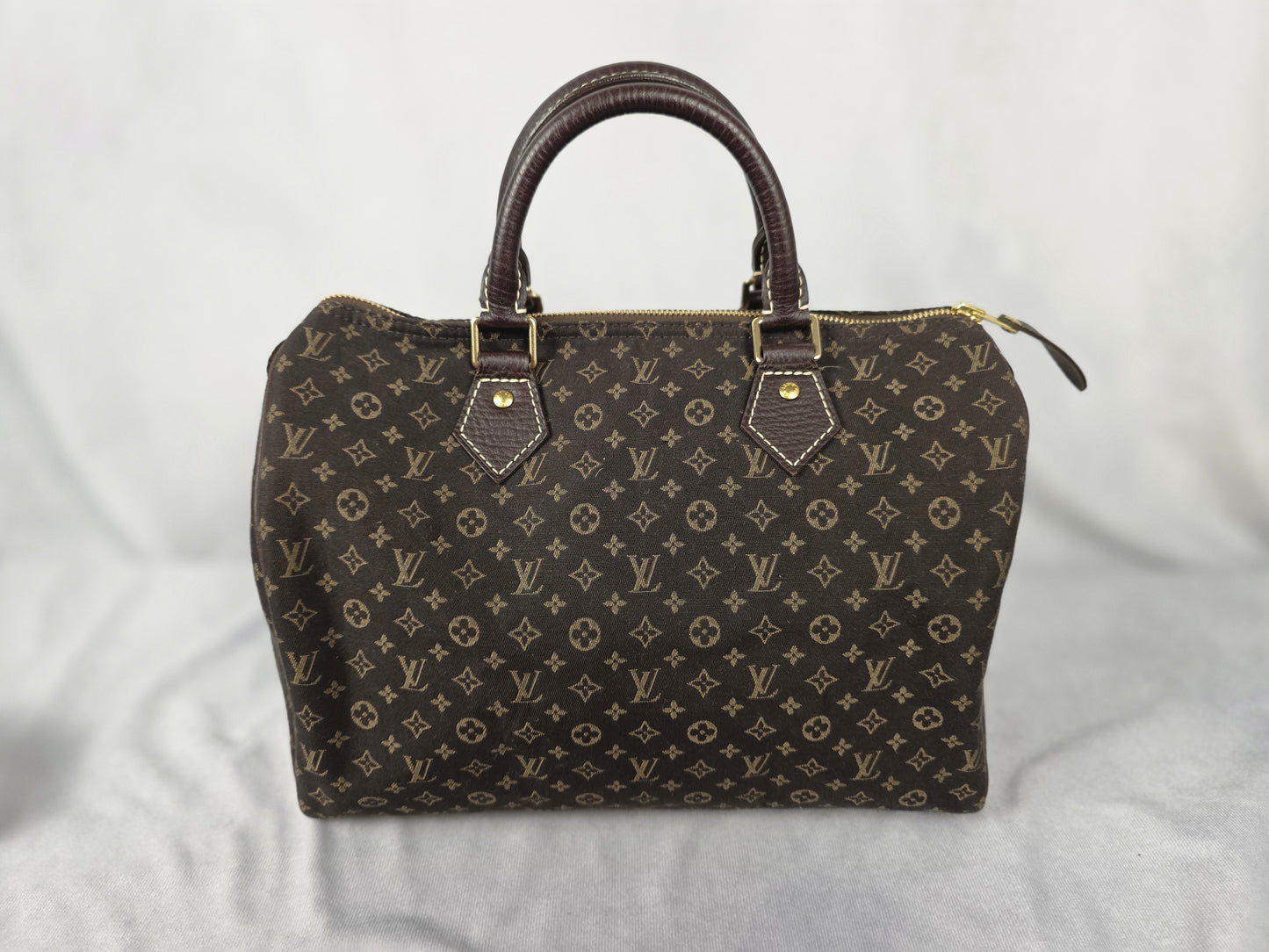 LOUIS VUITTON MINI LIN EBENE SPEEDY 30