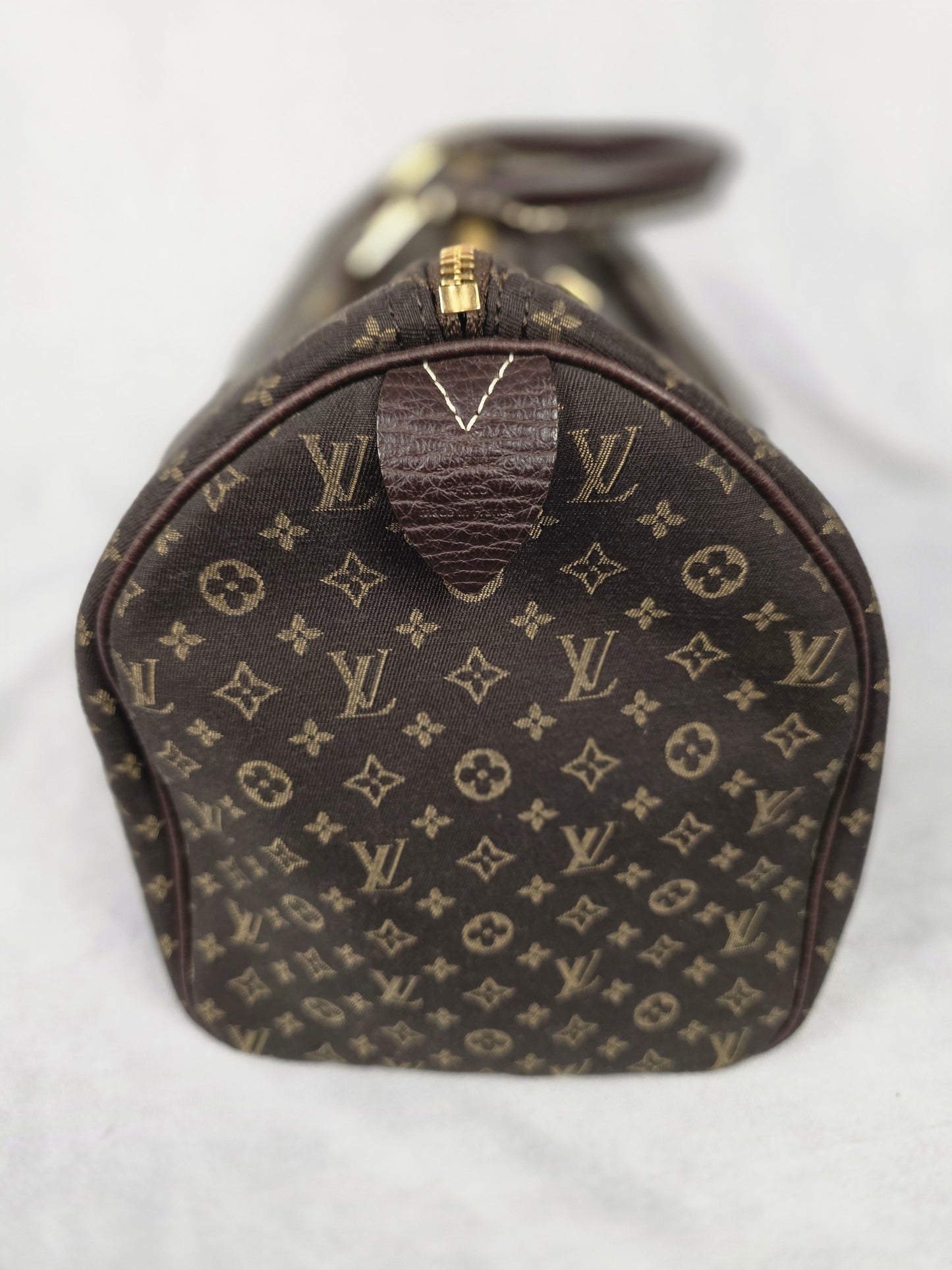 LOUIS VUITTON MINI LIN EBENE SPEEDY 30