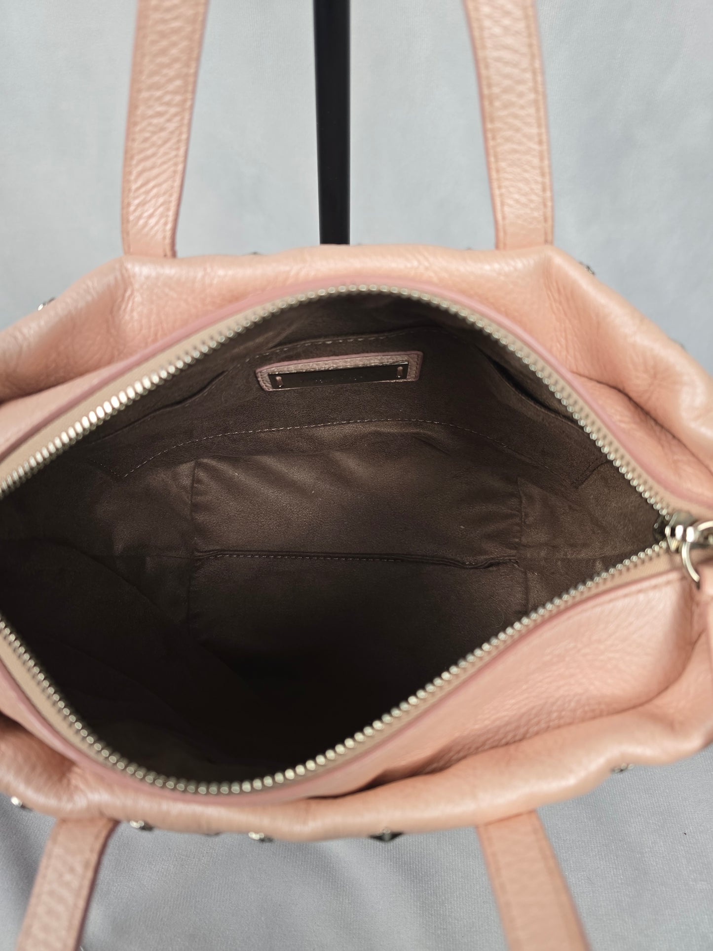 Jimmy Choo Mini Sara Pink Leather Sparkle Two-Way Handbag