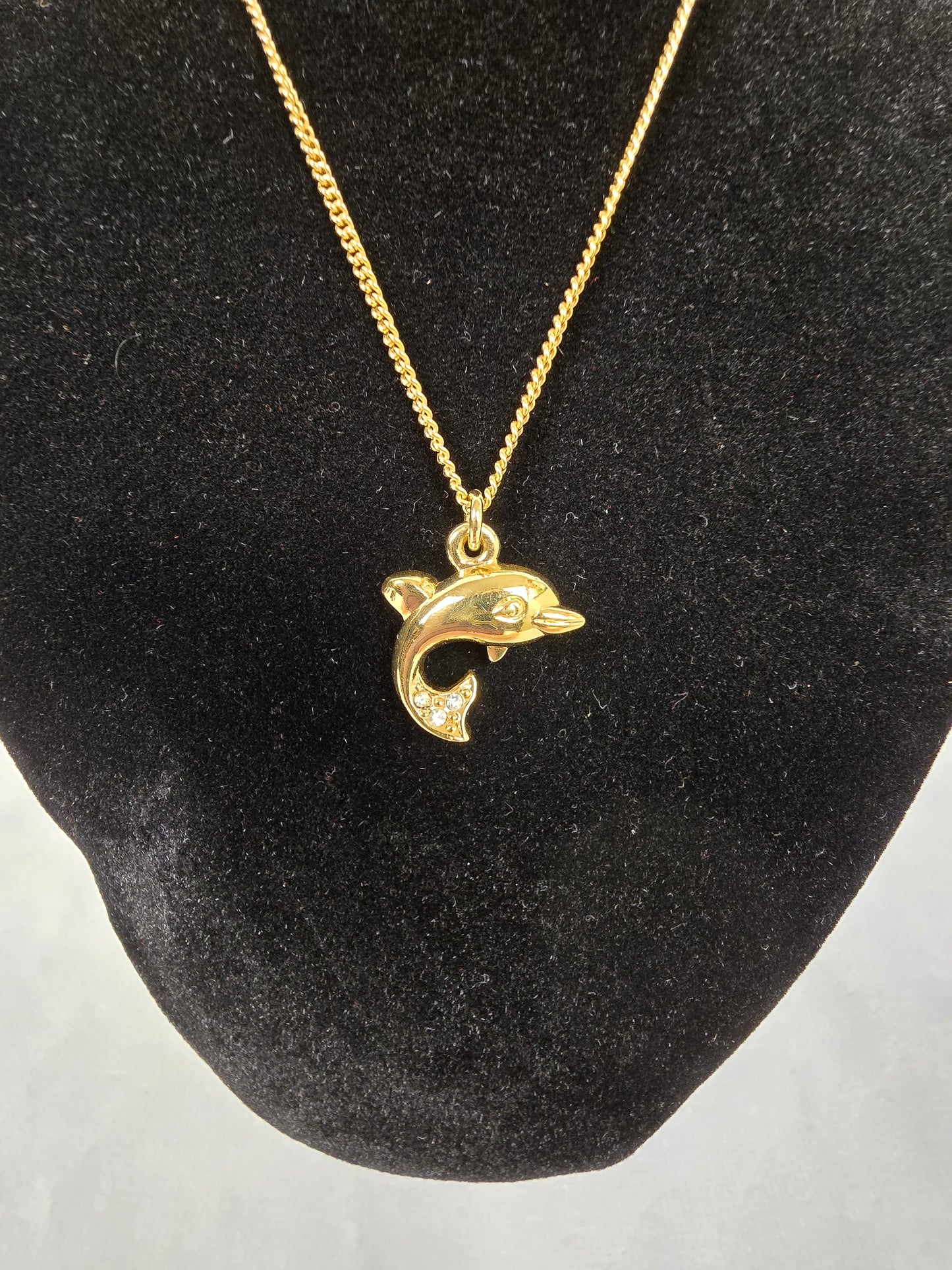 Christian Dior Vintage 1980s Dolphin Necklace