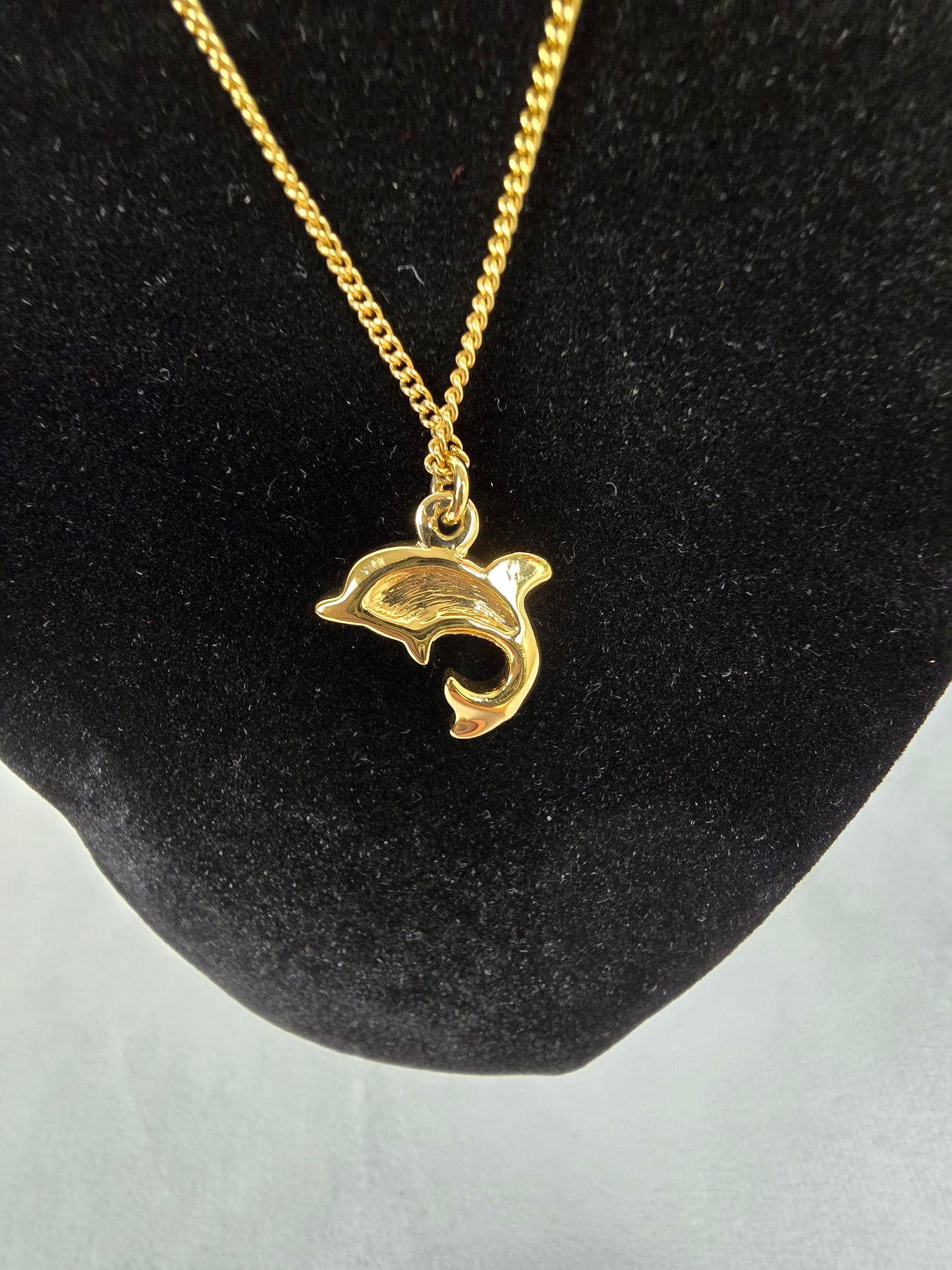 Christian Dior Vintage 1980s Dolphin Necklace