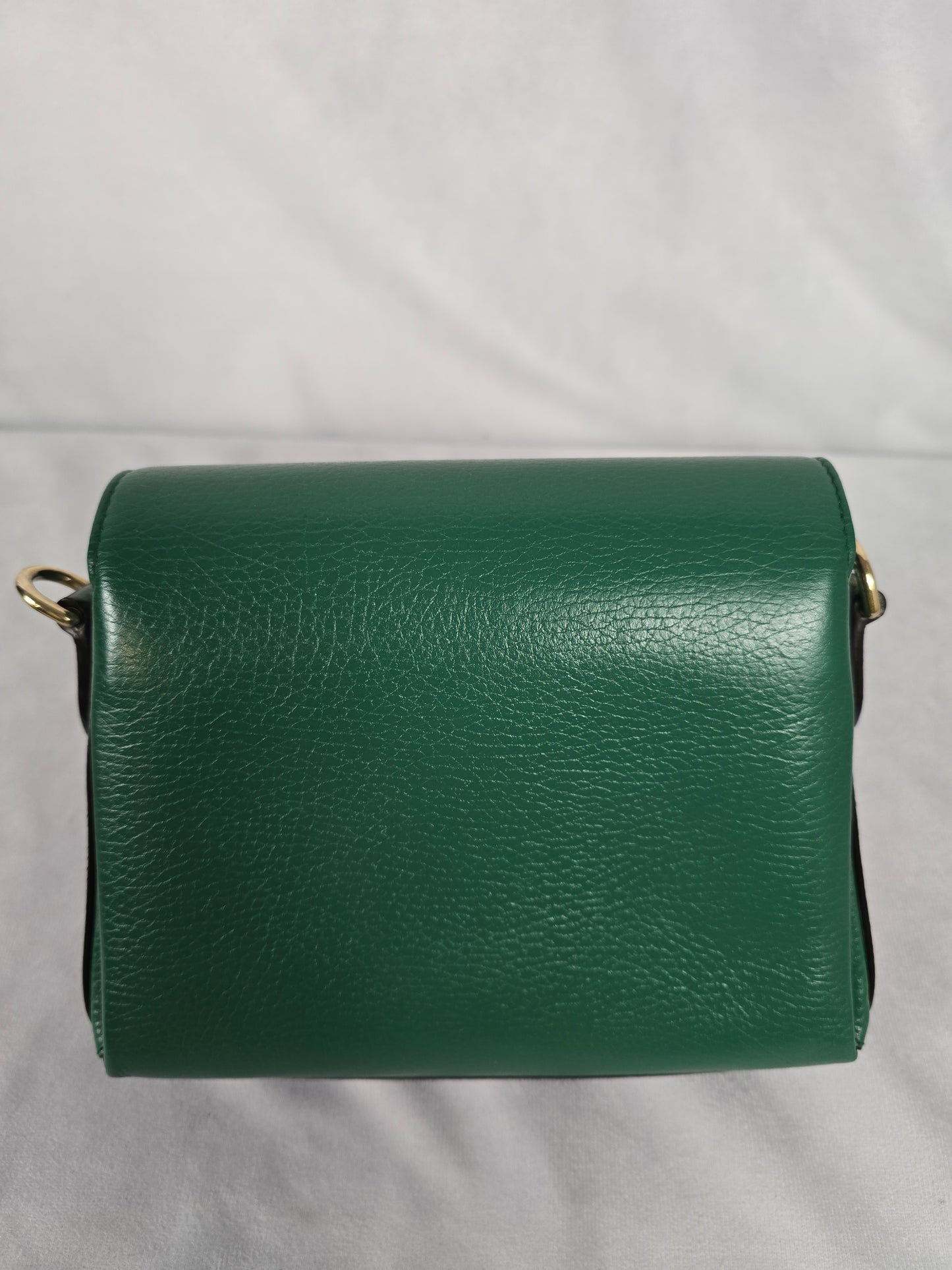 Gucci Small Green GG Leather Interlocking G Crossbody