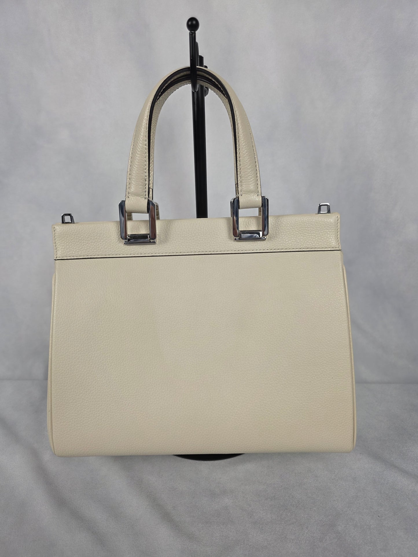 Gucci Zumi Ivory Top Handle Bag with Shoulder Strap