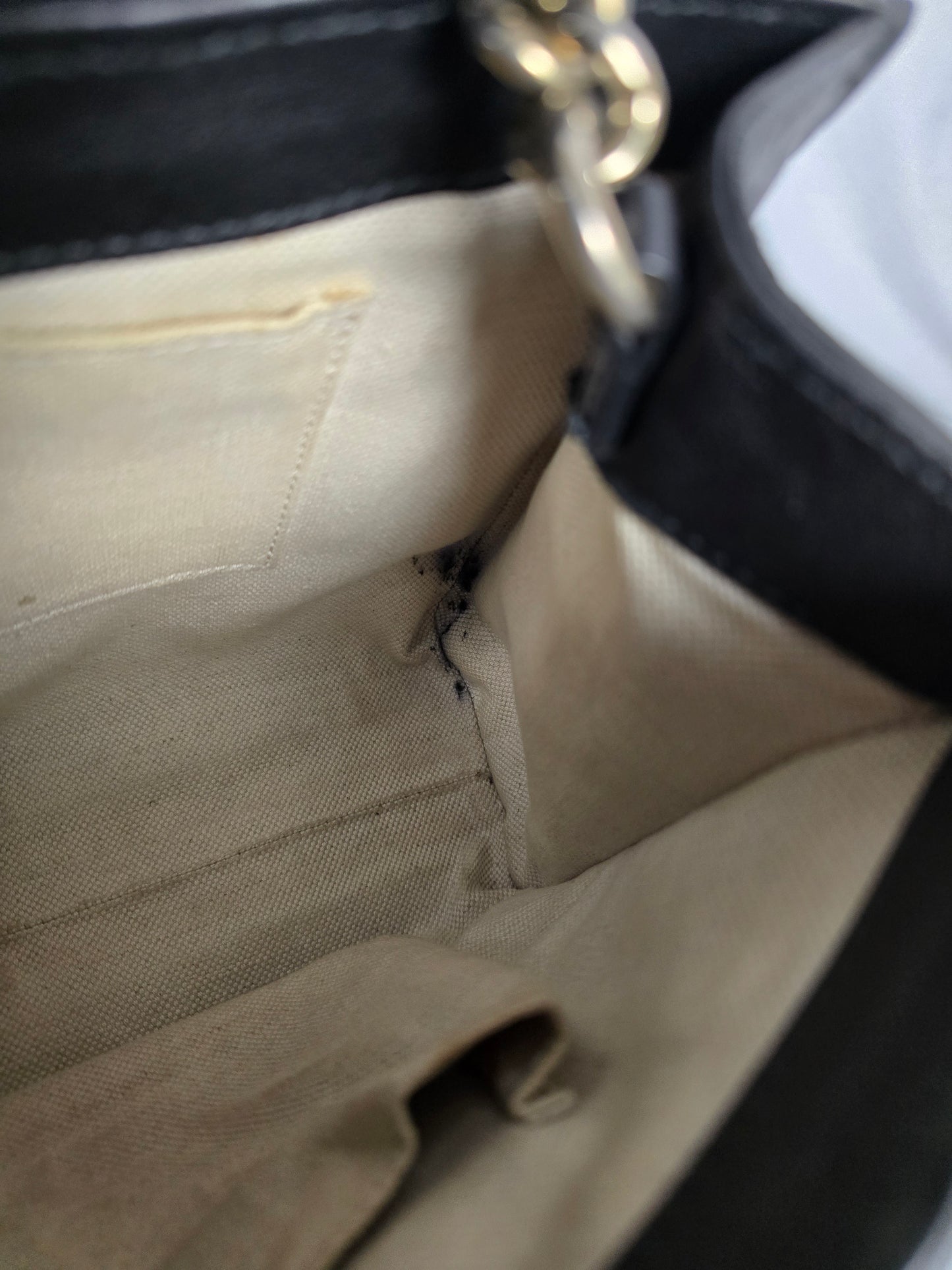 Gucci Emily Medium Black Guccisma Leather Shoulder Bag