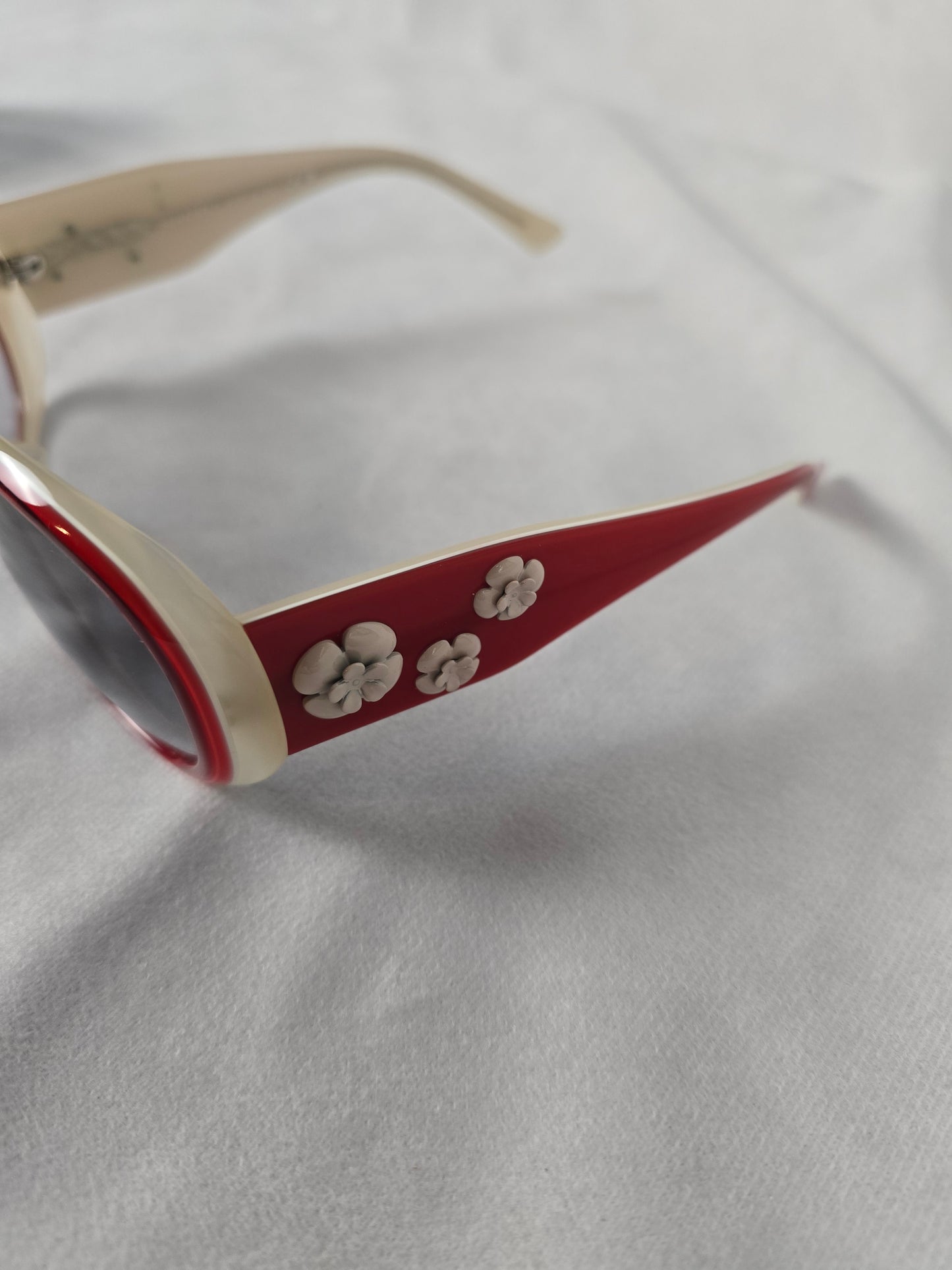 Chanel Camellia Flower Red Sunglasses