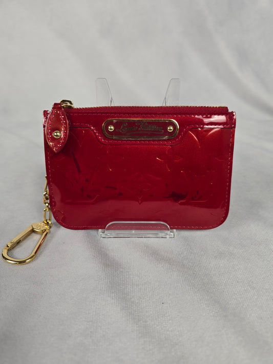 Louis Vuitton Red Vernis Key Pouch