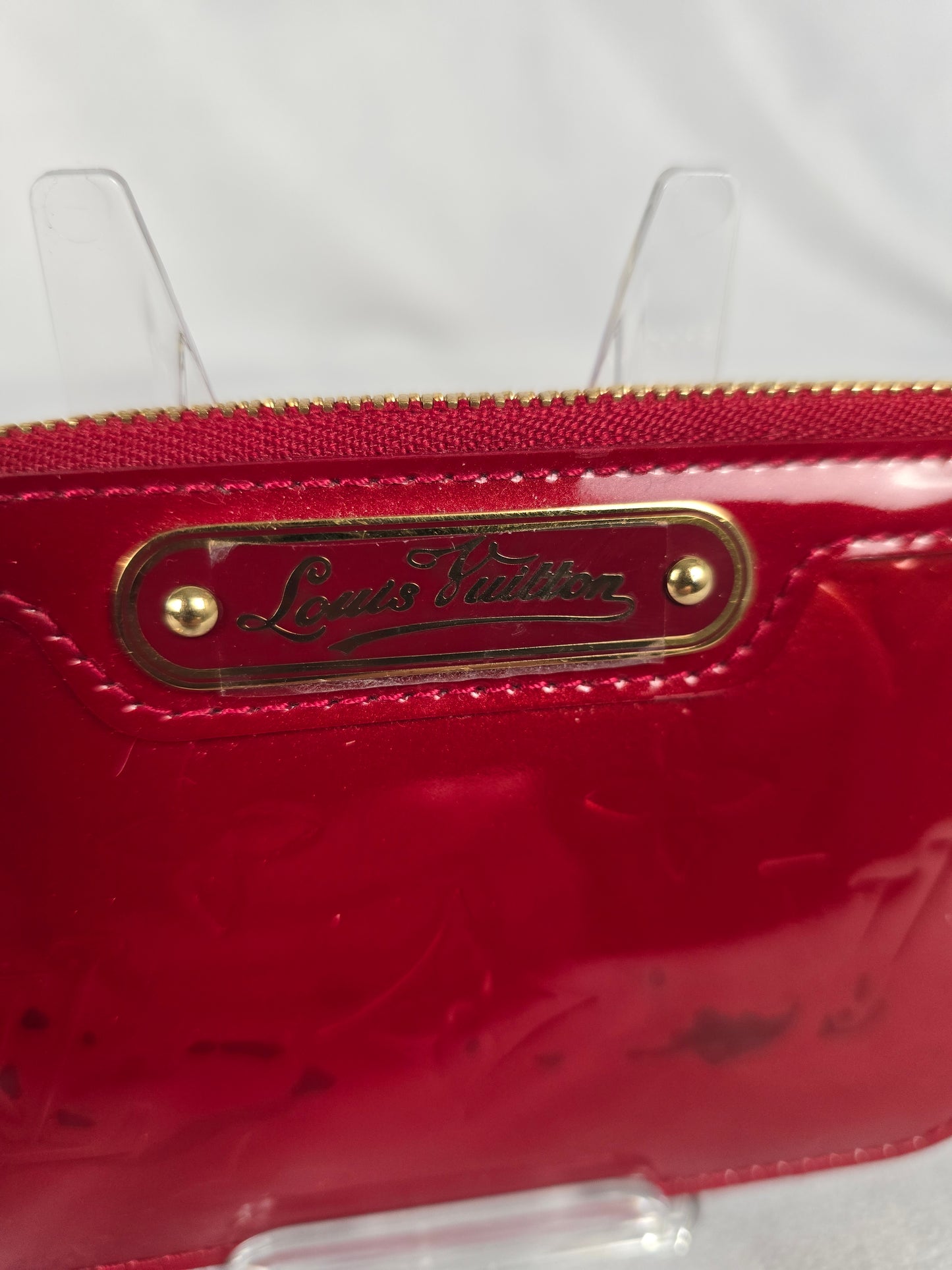 Louis Vuitton Red Vernis Key Pouch