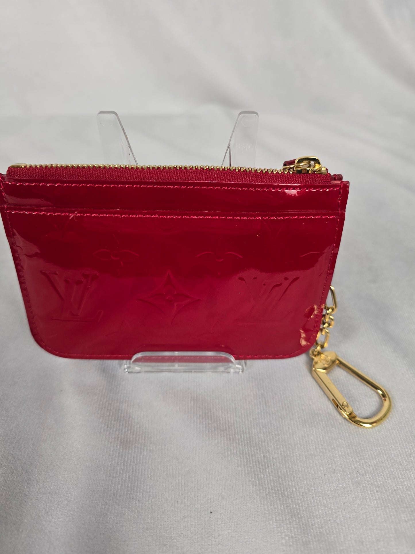 Louis Vuitton Red Vernis Key Pouch