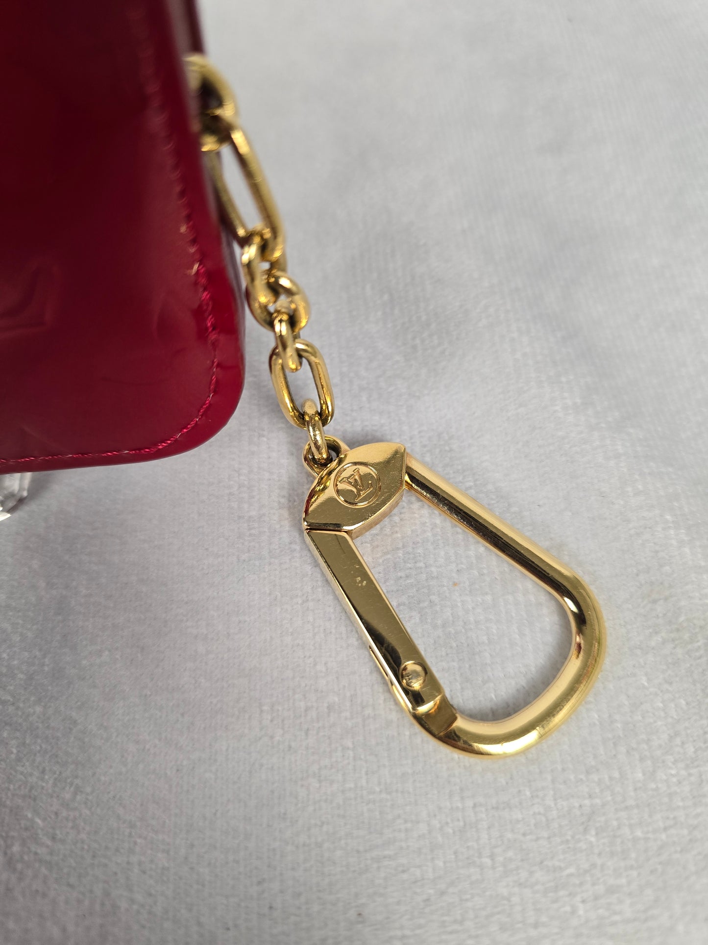 Louis Vuitton Red Vernis Key Pouch