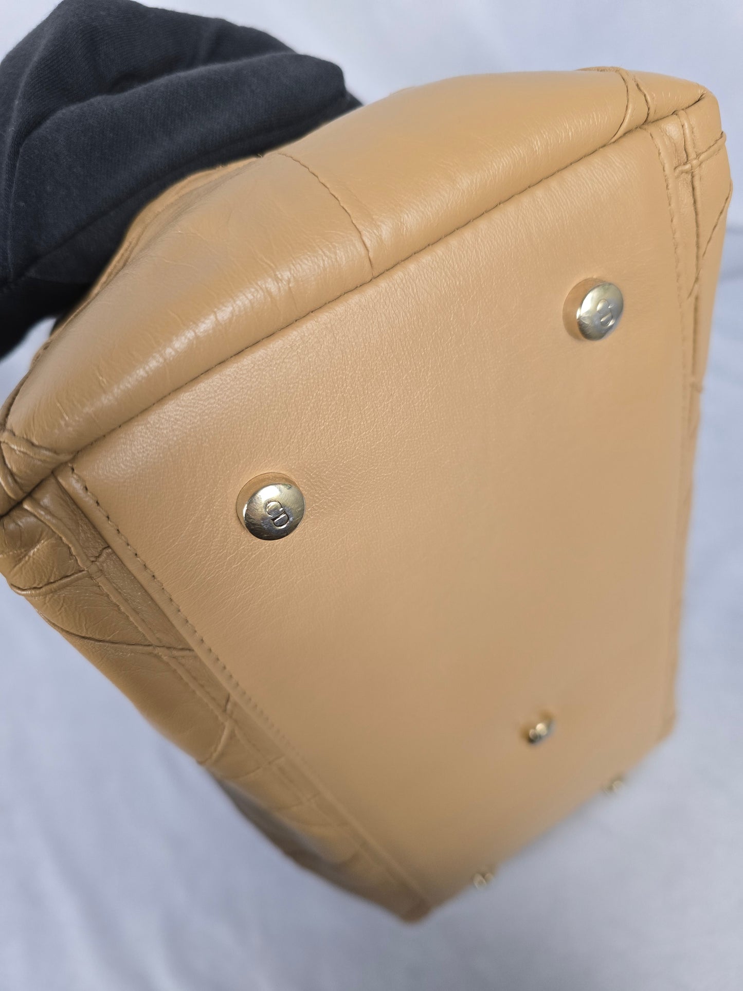 Christian Dior Cannage GranvilleTan  Leather Two-Way Tote