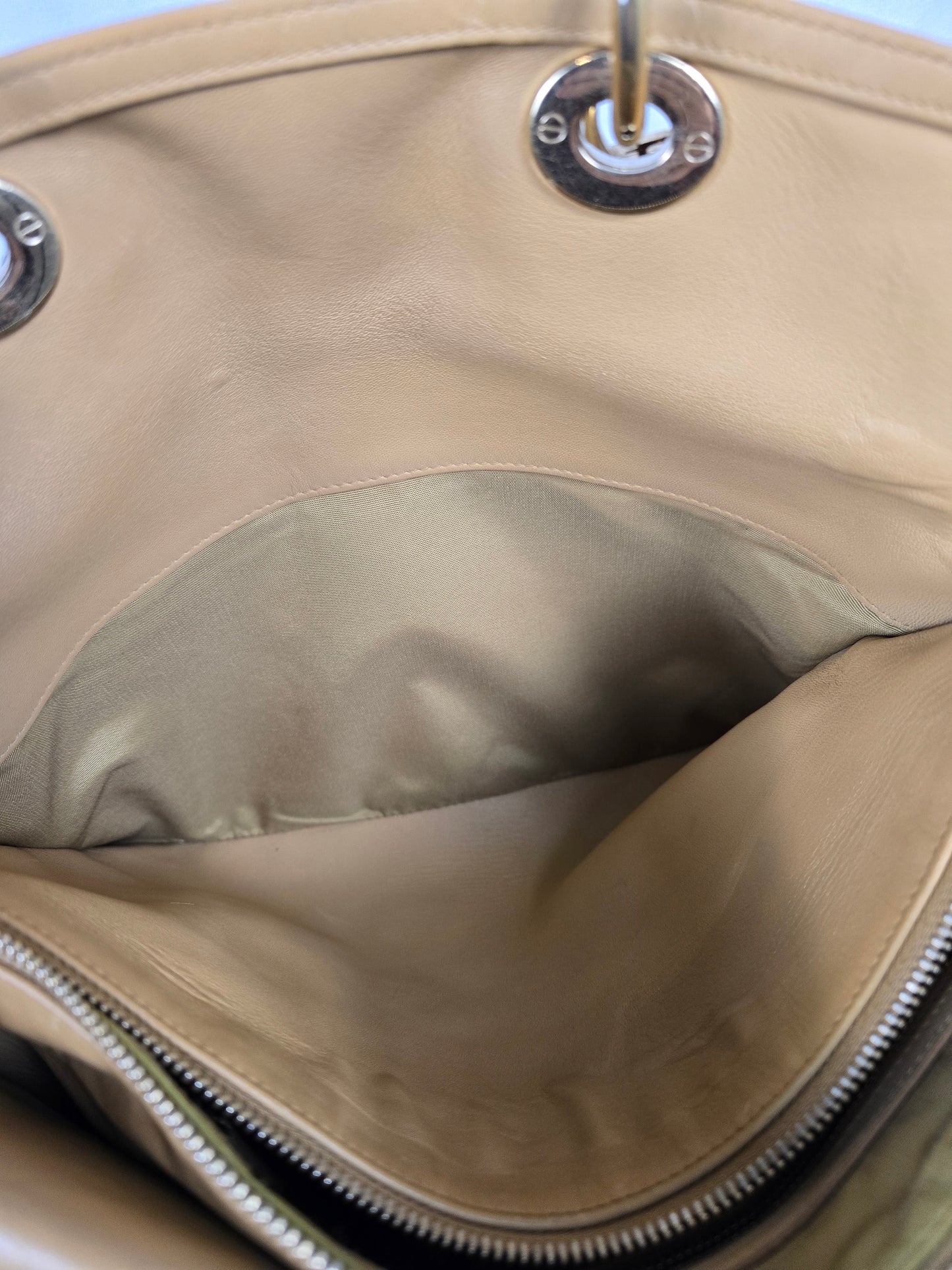 Christian Dior Cannage GranvilleTan  Leather Two-Way Tote
