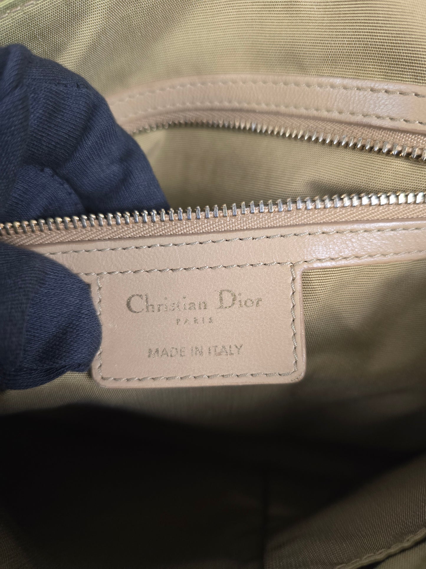 Christian Dior Cannage GranvilleTan  Leather Two-Way Tote
