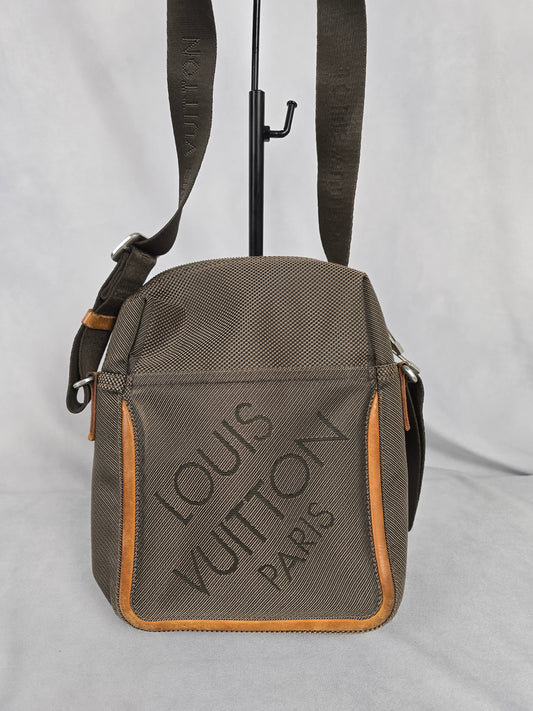 Louis Vuitton Brown Damier Geant Citadin Canvas Messenger Bag