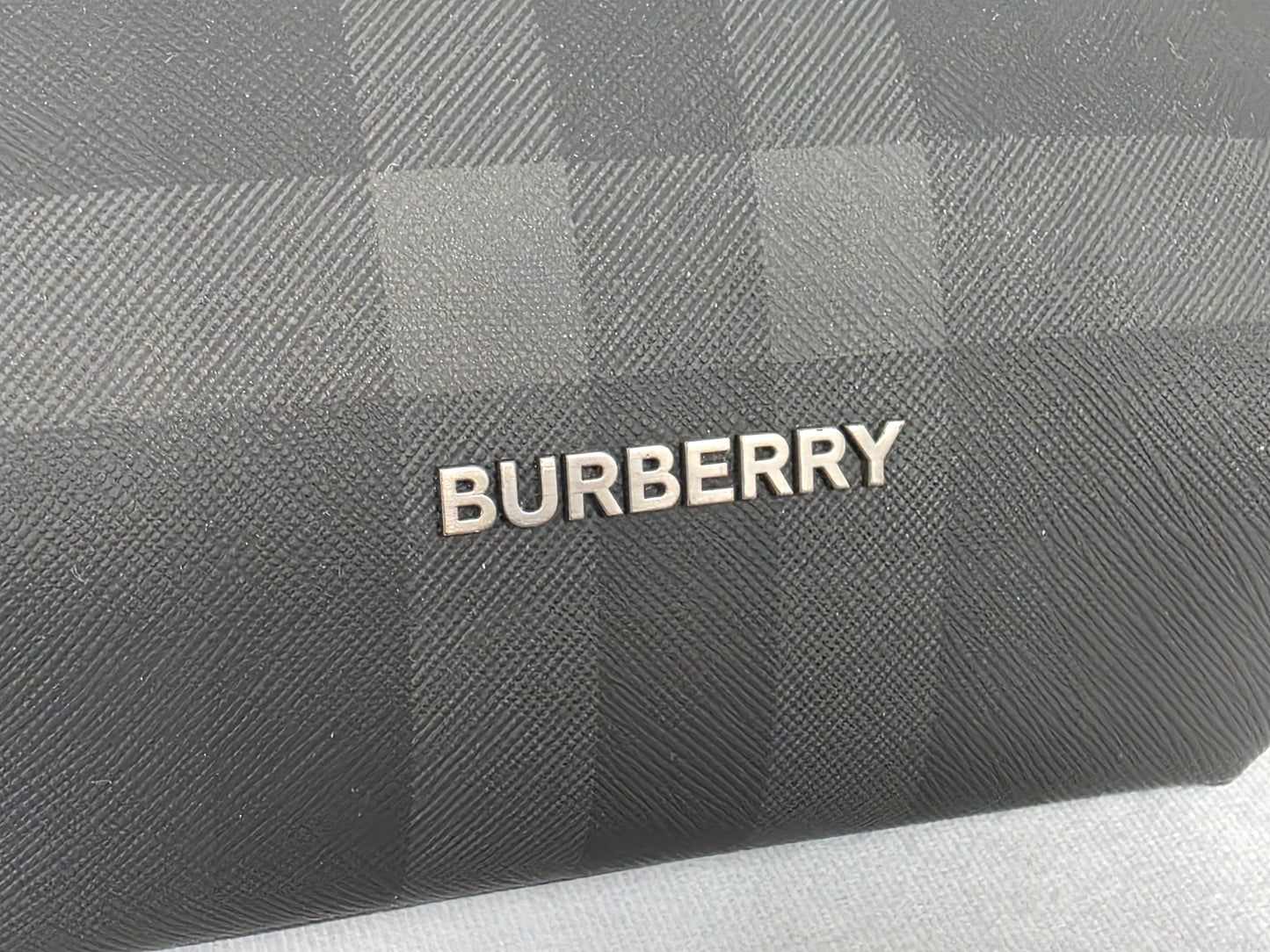 Burberry Sonny Plaid Charcoal Belt Bag