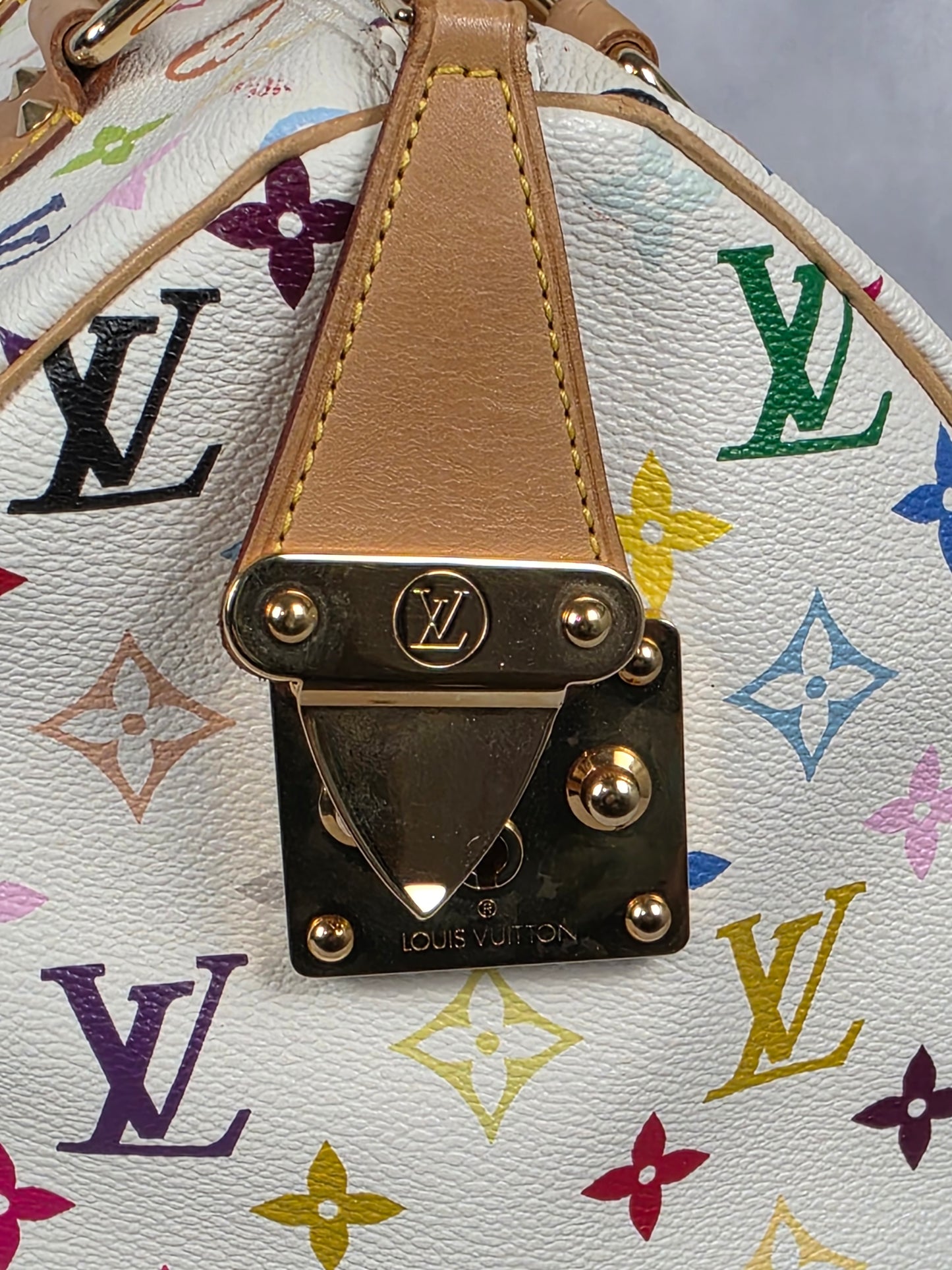 Louis Vuitton White Multicolor Murakami Speedy 30