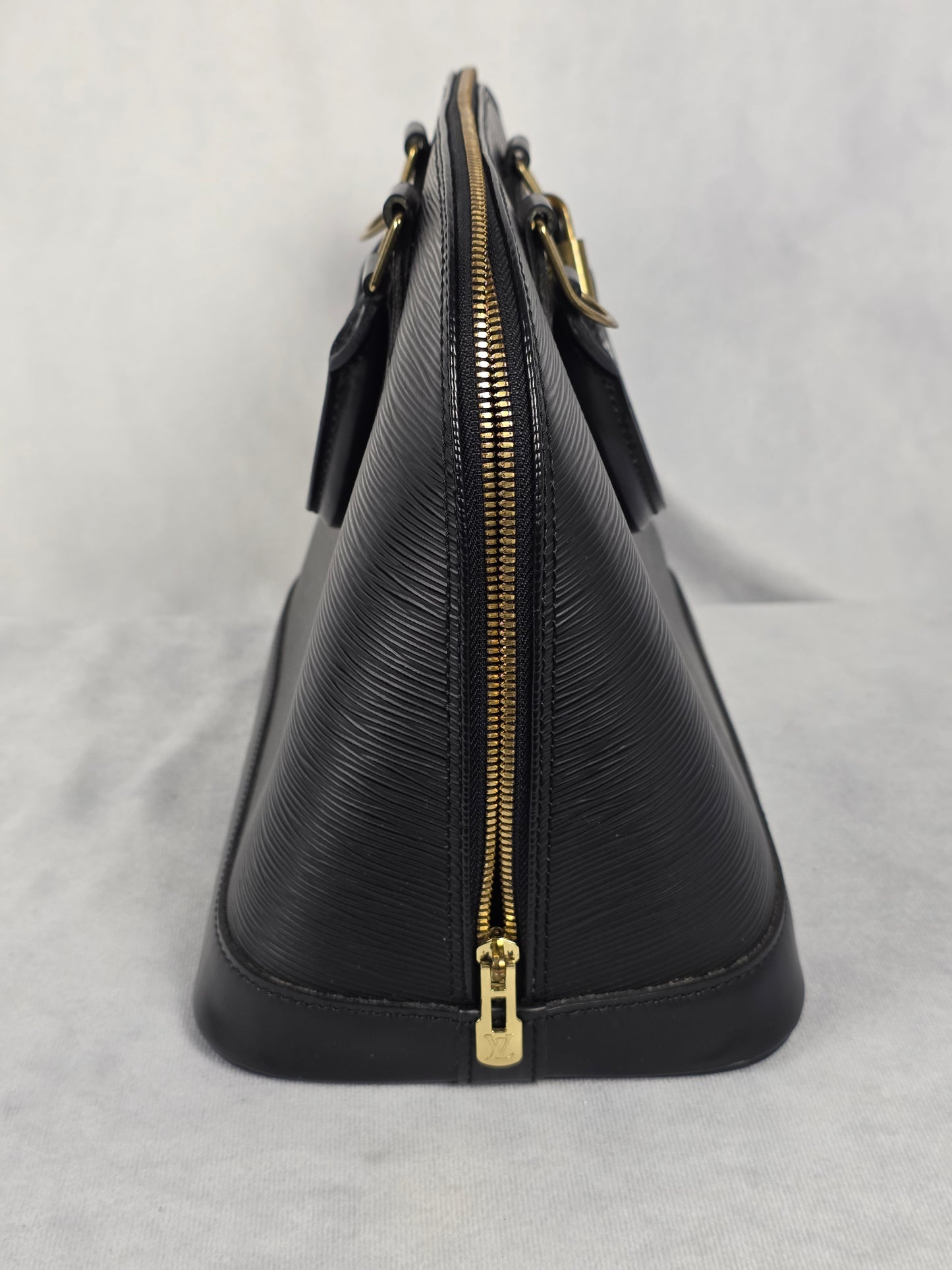 Louis Vuitton Black Epi Alma PM Handbag