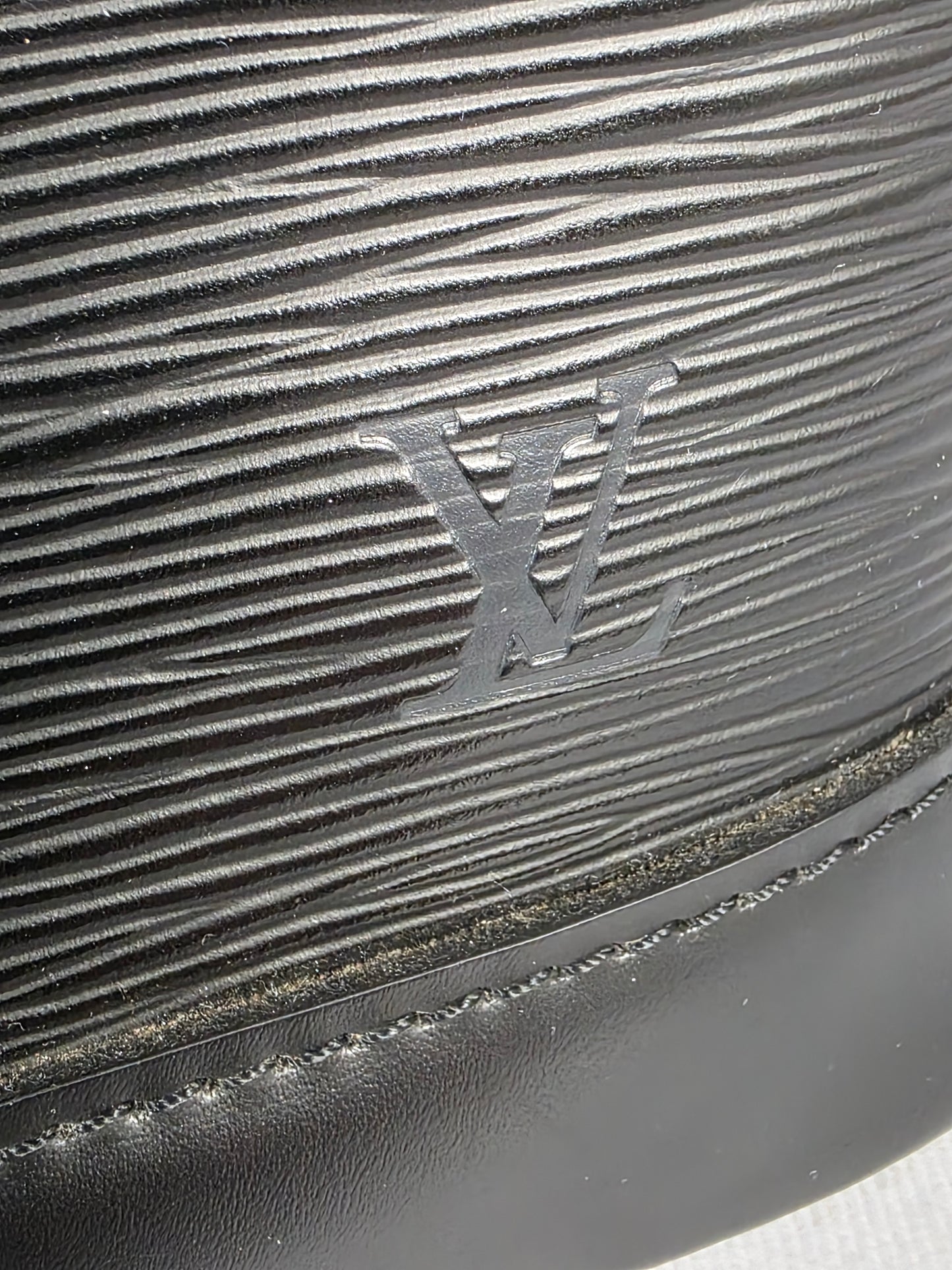 Louis Vuitton Black Epi Alma PM Handbag