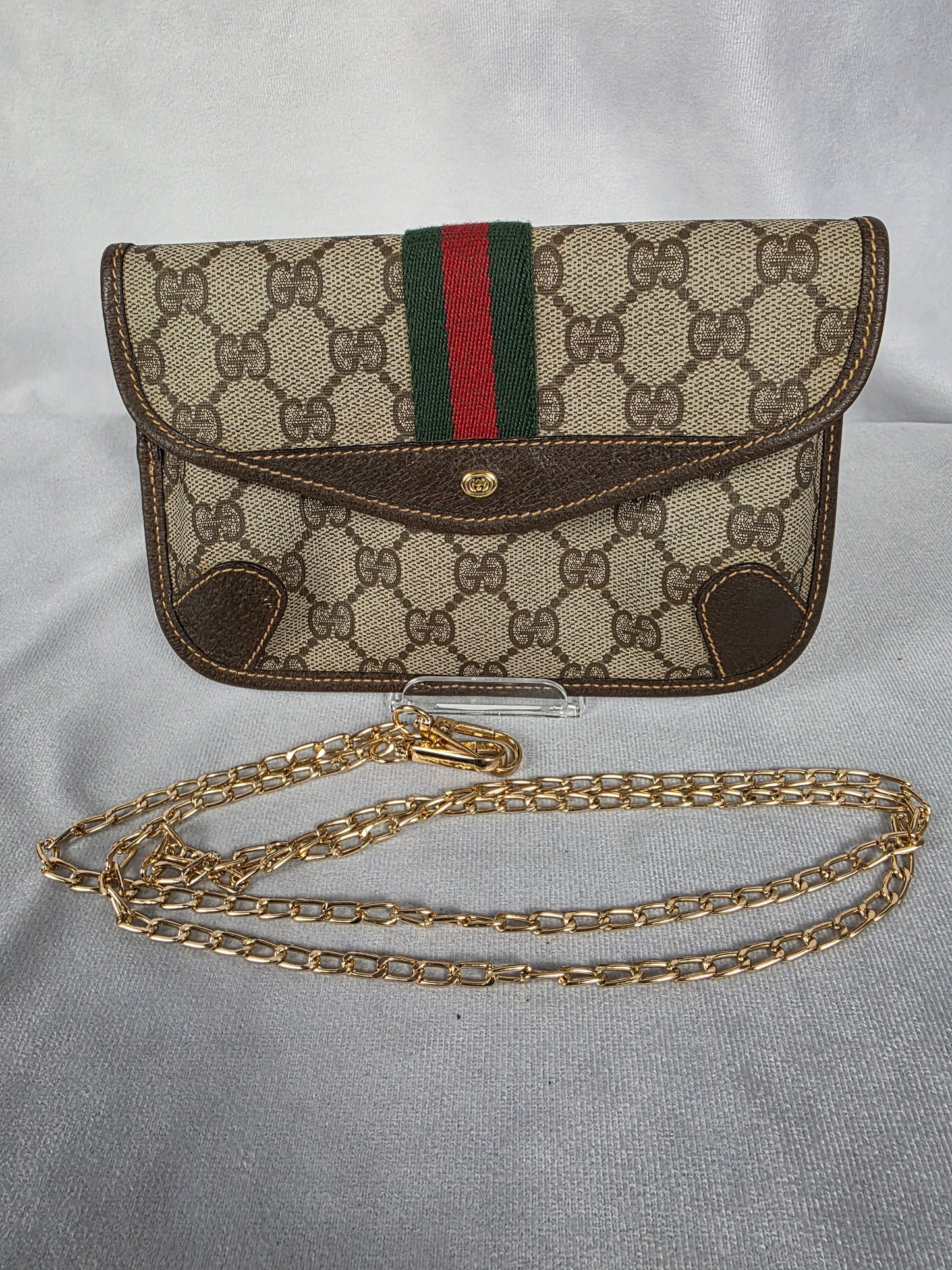 Gucci Vintage GG Supreme Sherry Line Pouch