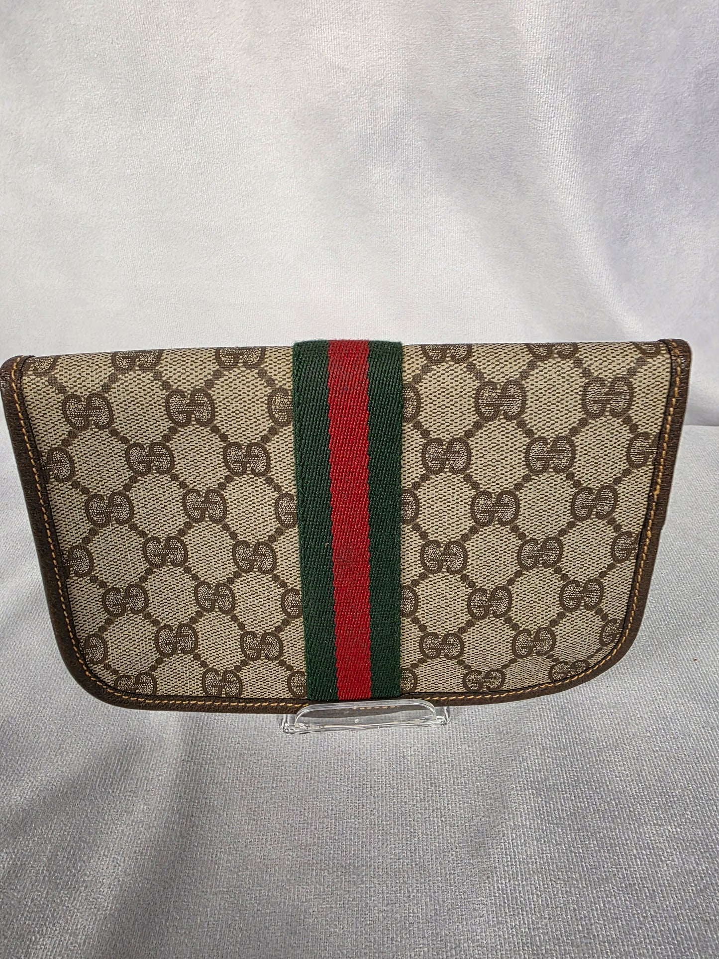 Gucci Vintage GG Supreme Sherry Line Pouch