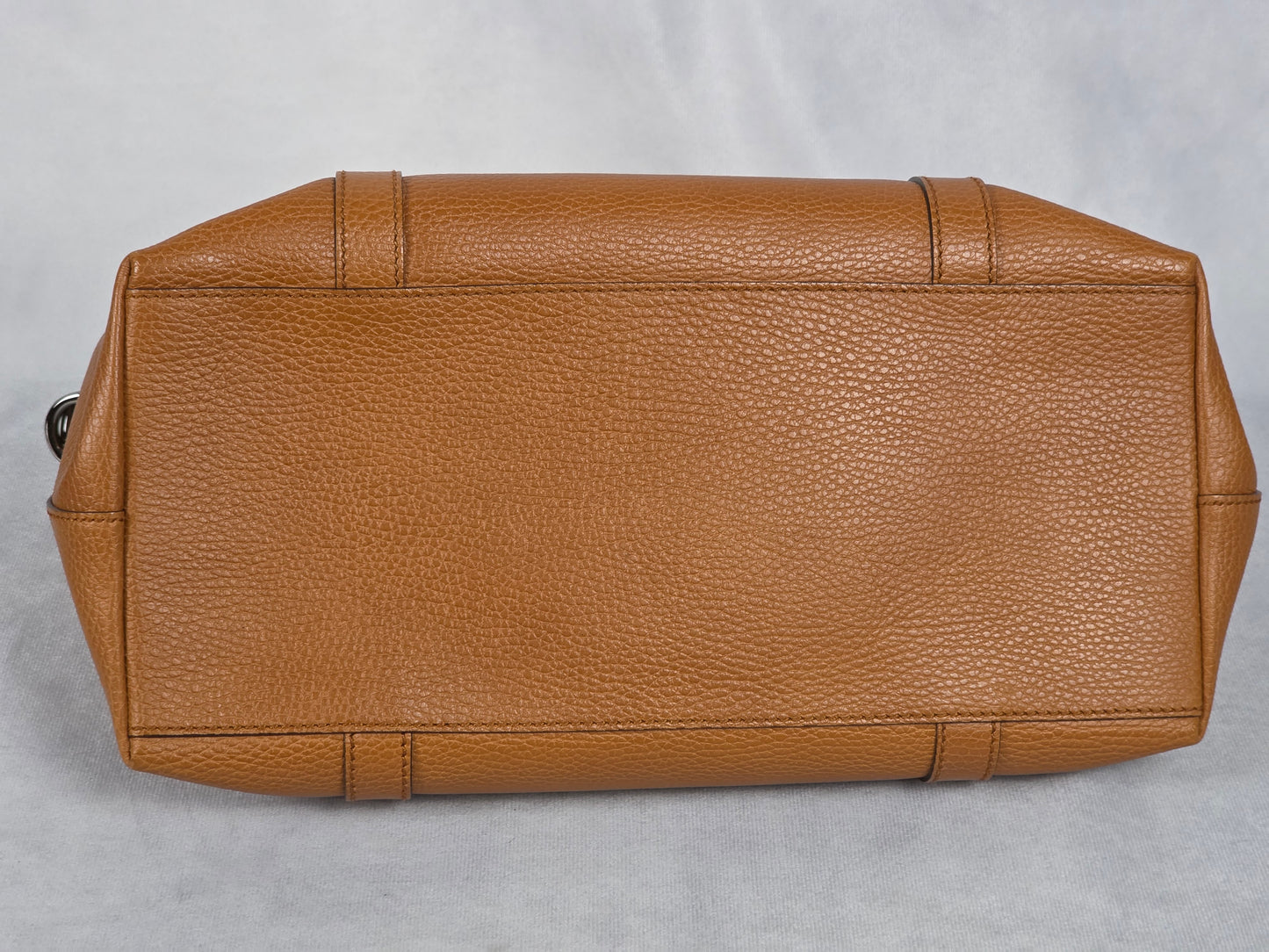 Gucci Cinnamon Colored Leather GG Charm Dome Satchel (Medium)