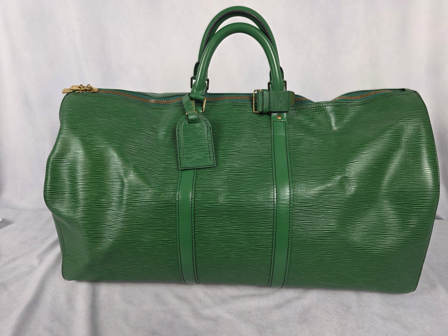 Louis Vuitton Green Epi Keepall 55