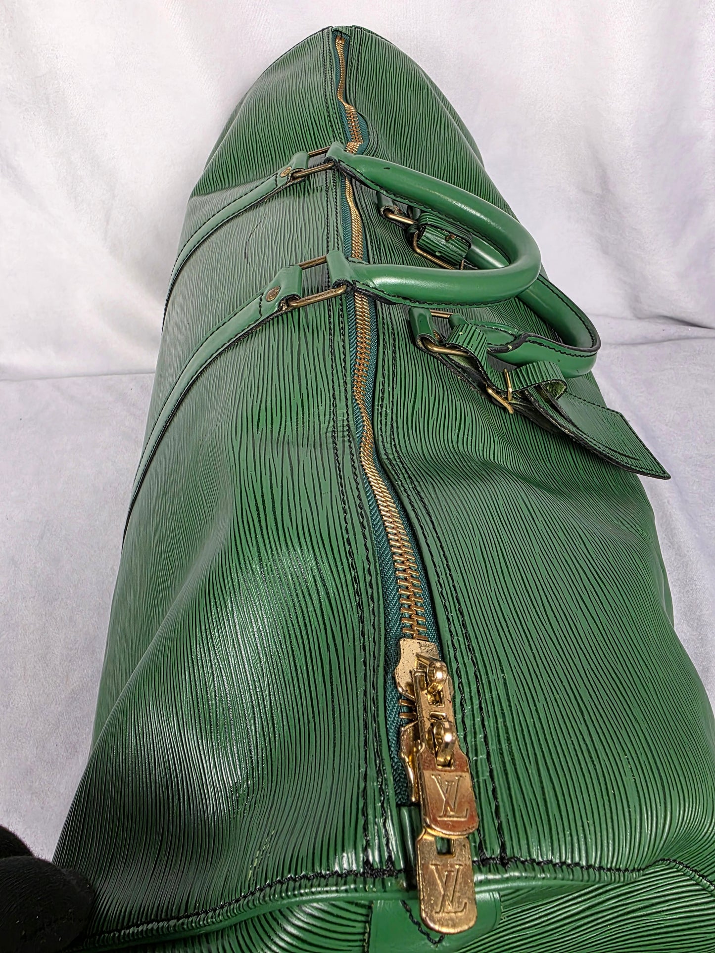 Louis Vuitton Green Epi Keepall 55