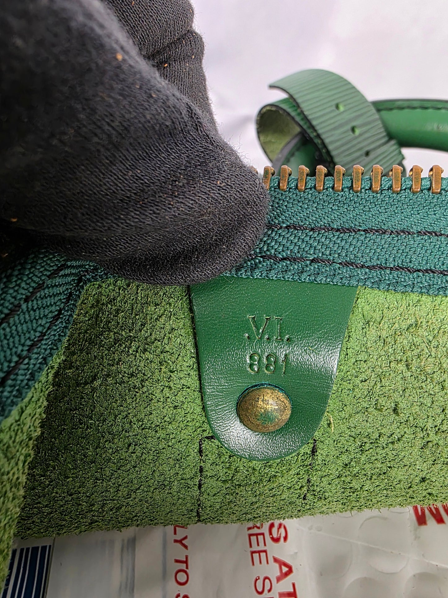 Louis Vuitton Green Epi Keepall 55