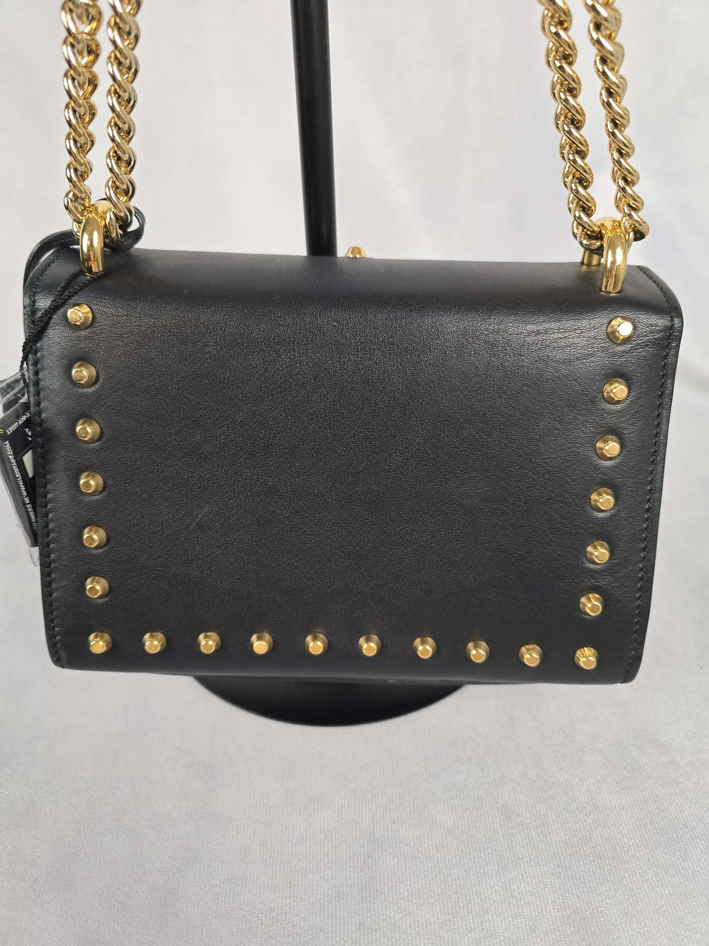 Gucci Pearly Padlock Studded Small Leather Shoulder Bag