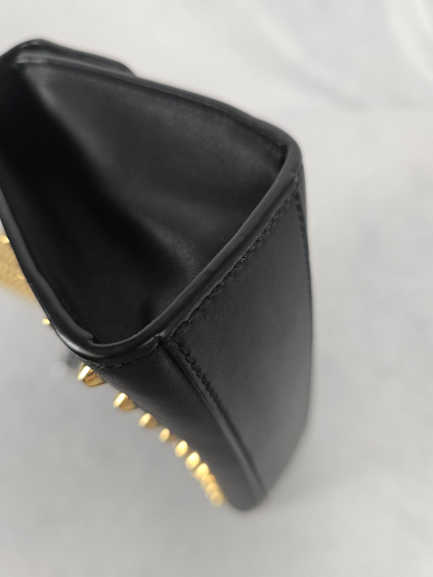 Gucci Pearly Padlock Studded Small Leather Shoulder Bag