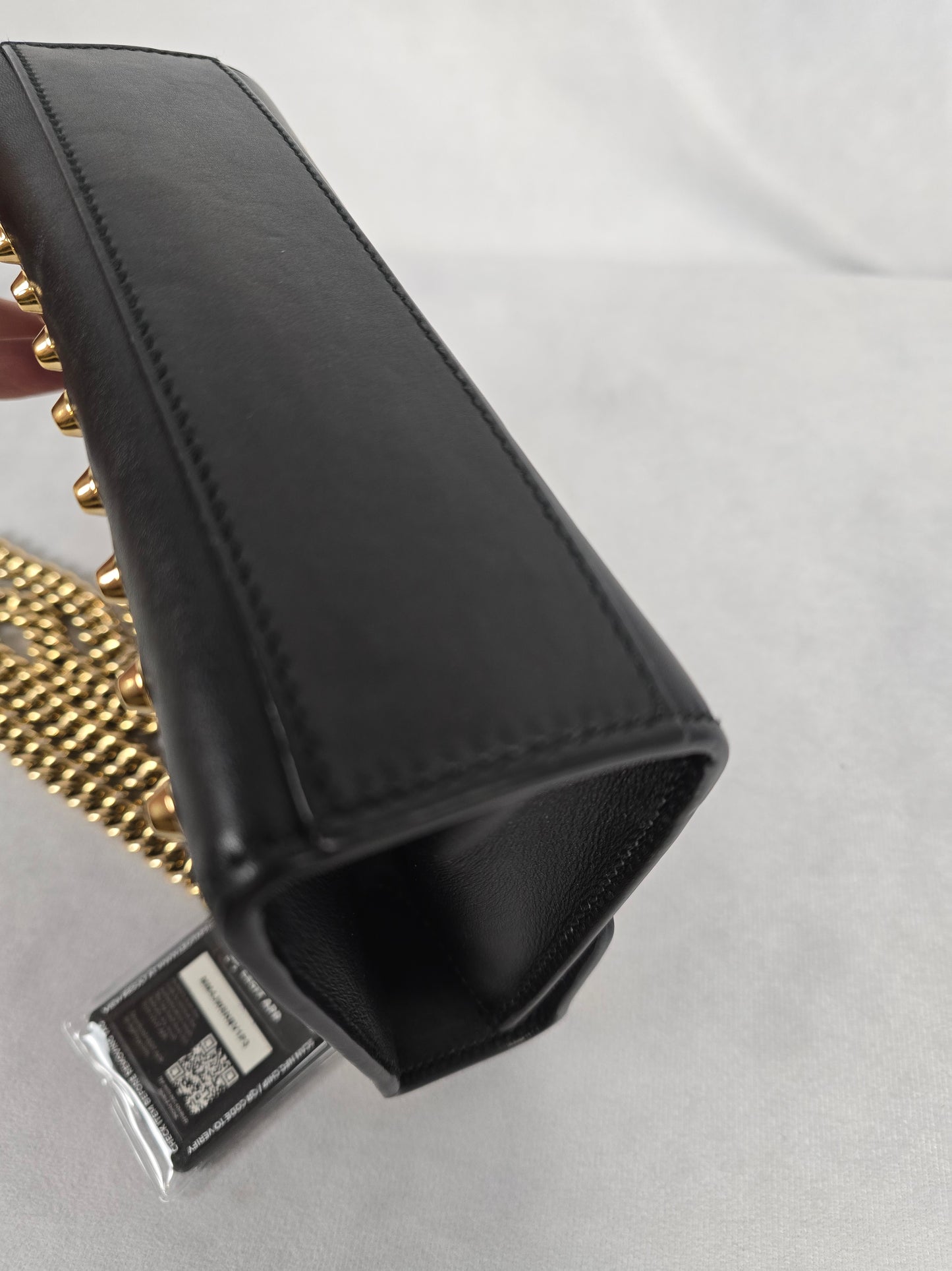 Gucci Pearly Padlock Studded Small Leather Shoulder Bag