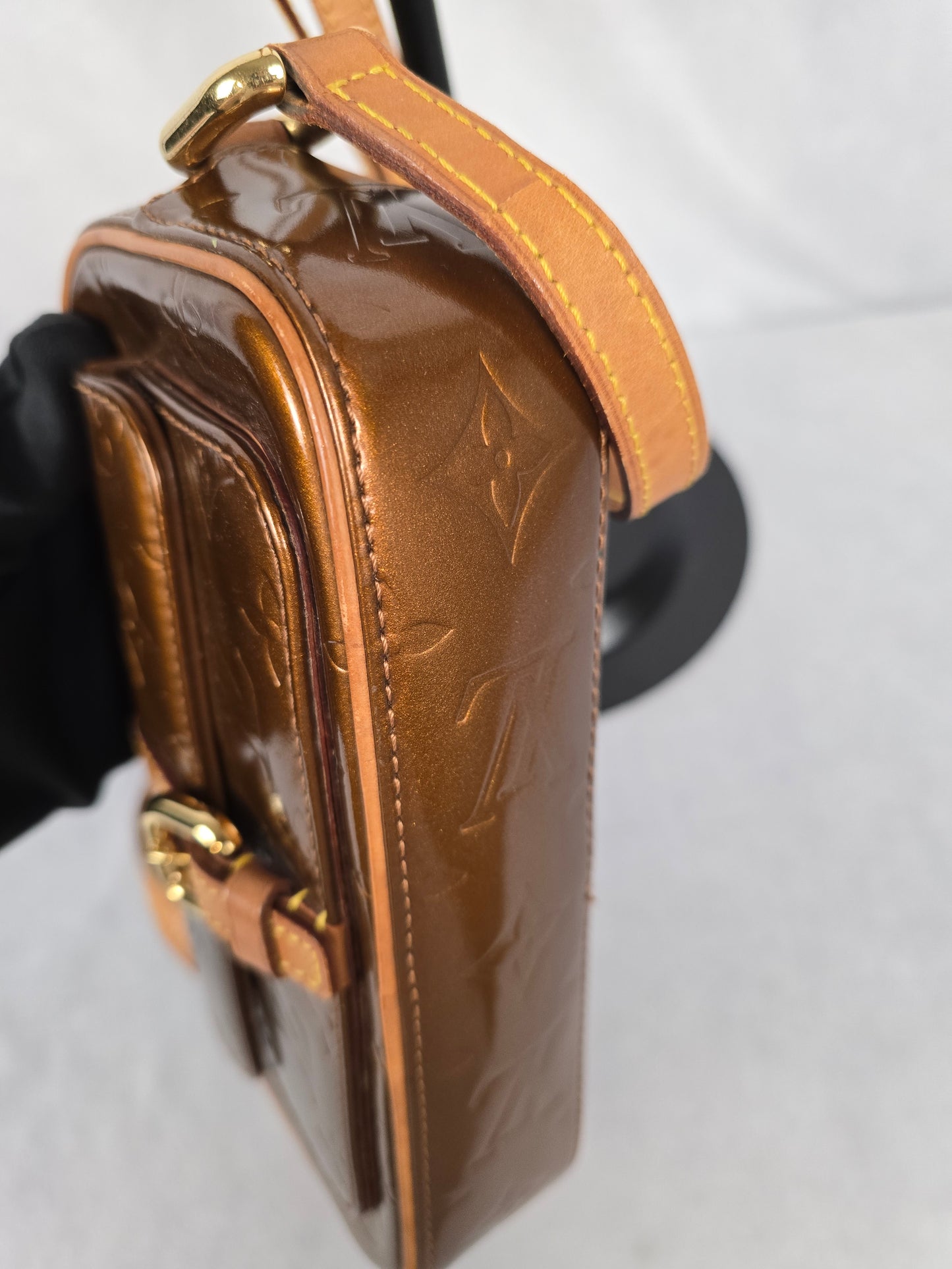 Louis Vuitton Monogram Vernis Bronze Christy MM