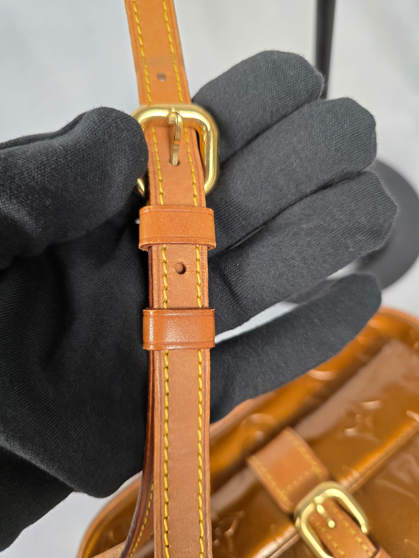 Louis Vuitton Monogram Vernis Bronze Christy MM