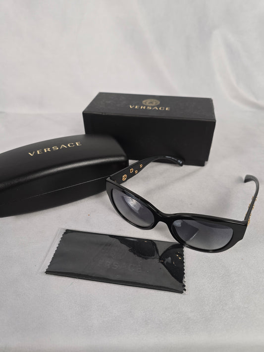 Versace Black Medusa Acetato Cat-Eye Sunglasses
