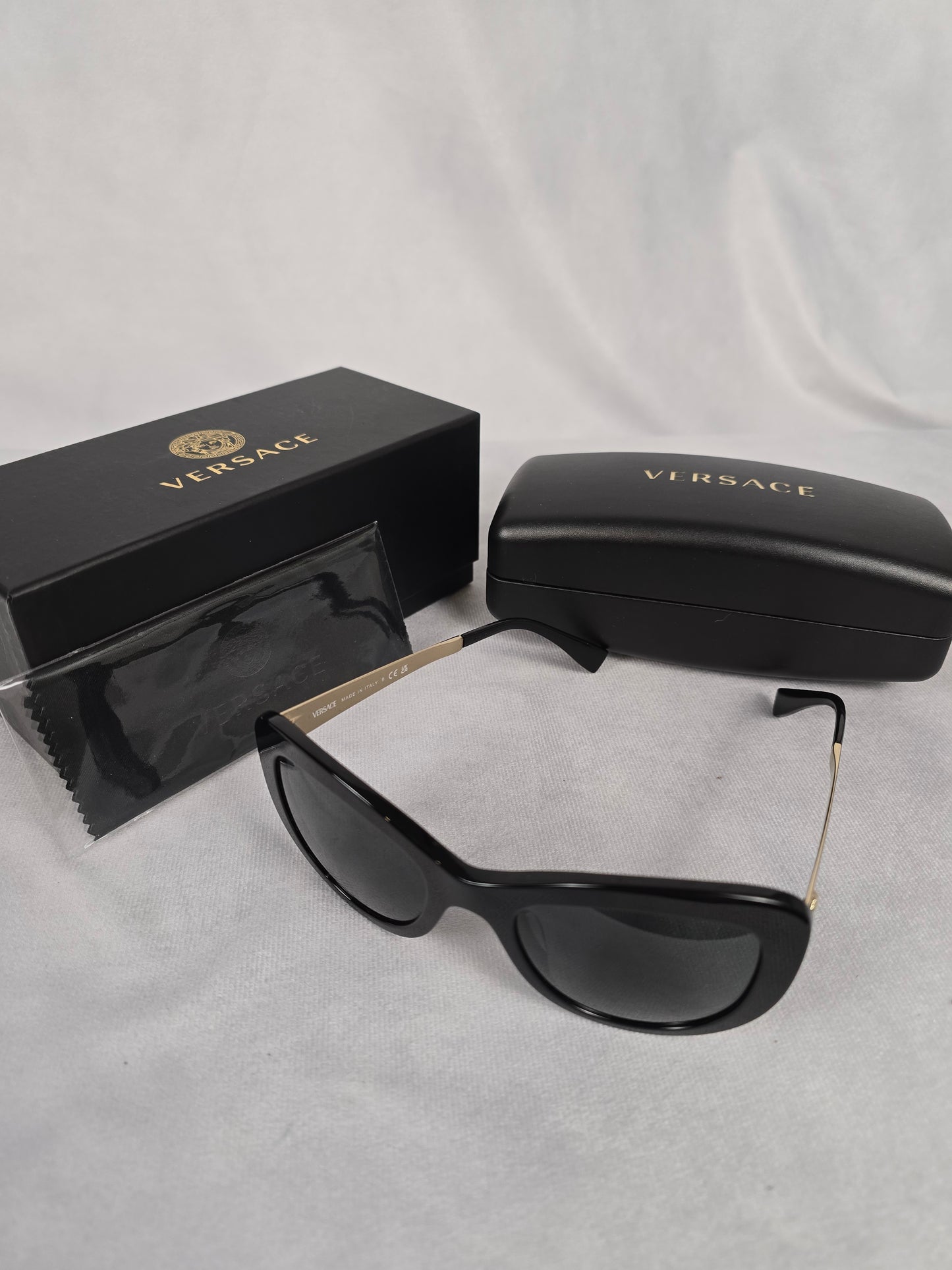 Versace Black Occhiale Acetato Sunglasses