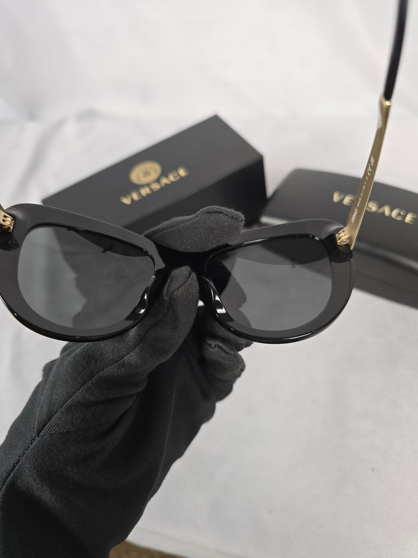Versace Black Occhiale Acetato Sunglasses
