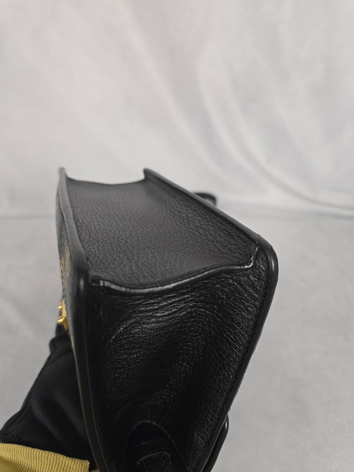 Gucci Sylvie Bee and Star Black Mini Top Handle Bag