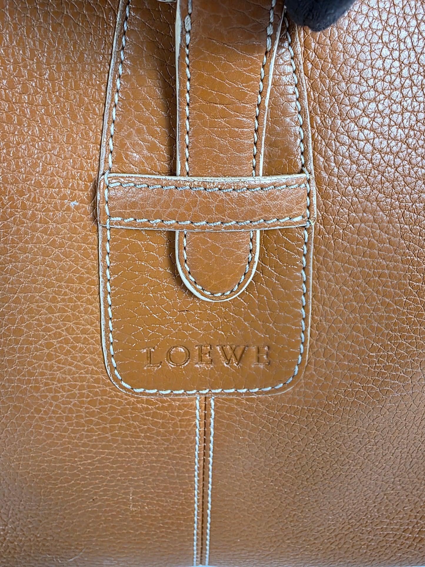 Loewe Brown Leather Senda Tote Bag
