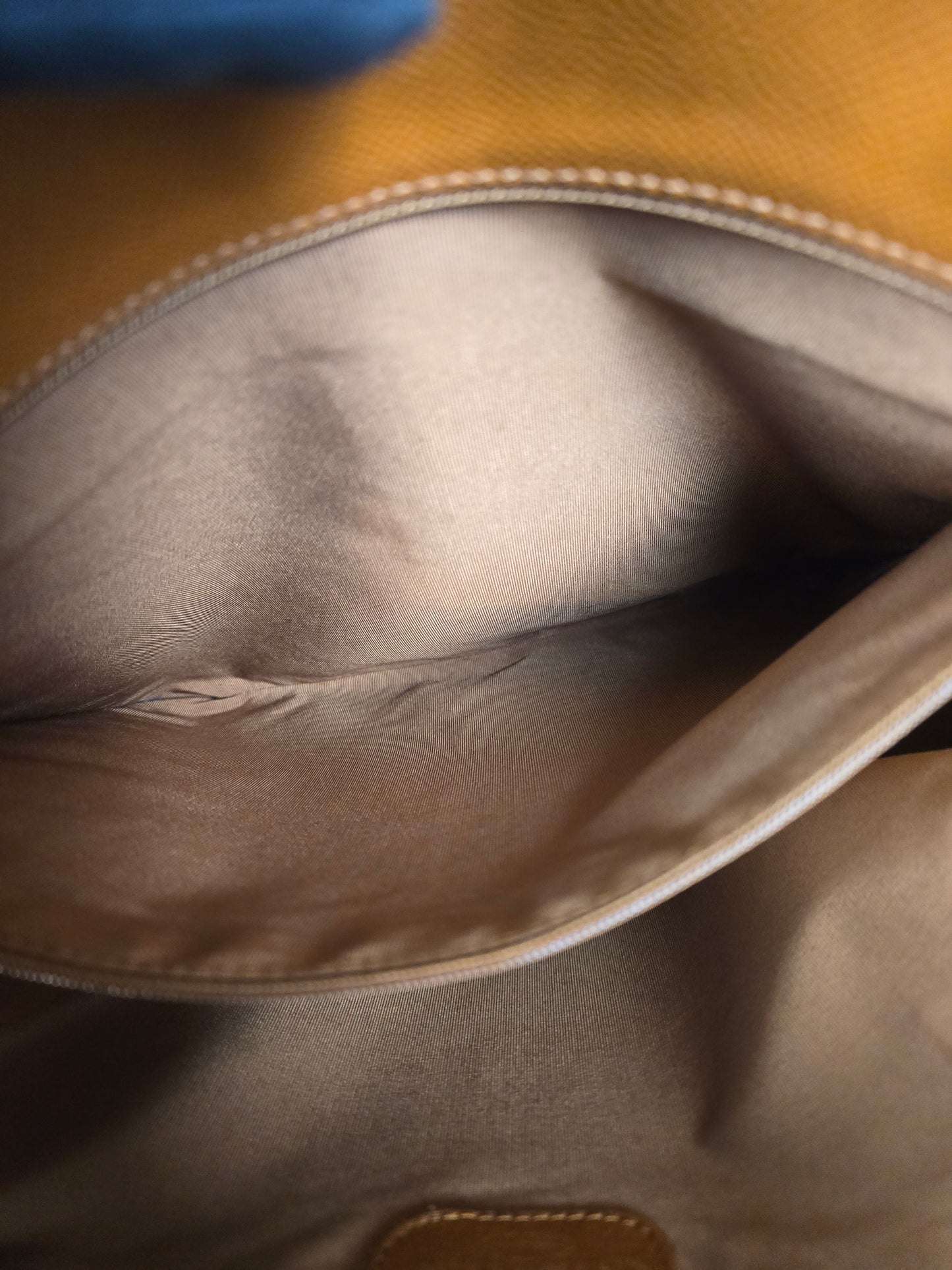 Chanel Tan Leather Tote with Tortoise Shell Tag