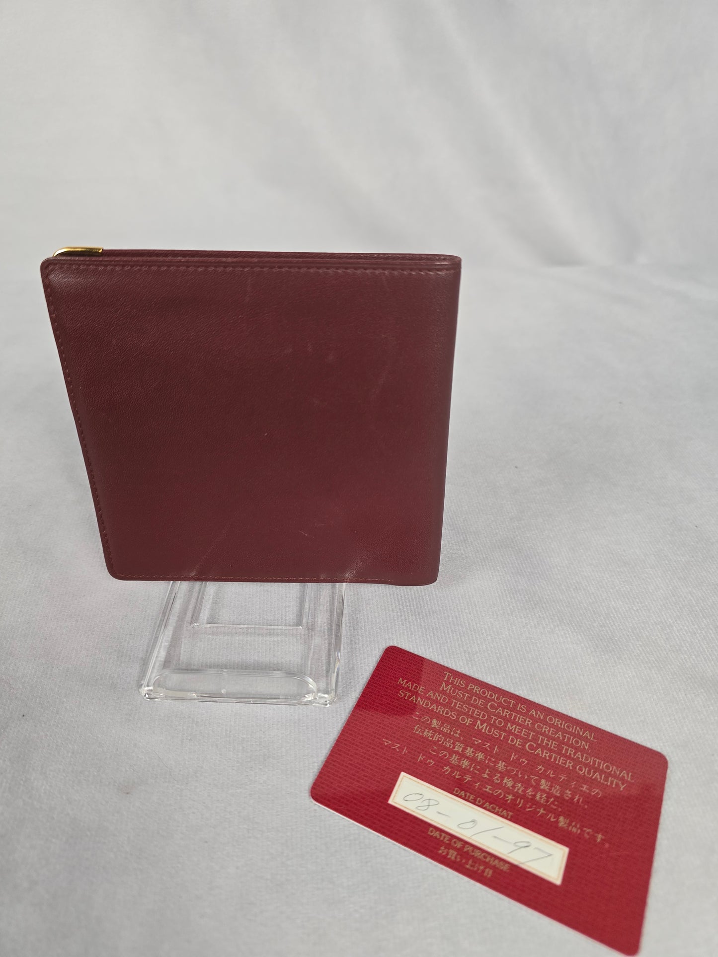 Cartier Must de Bi-Fold Wallet