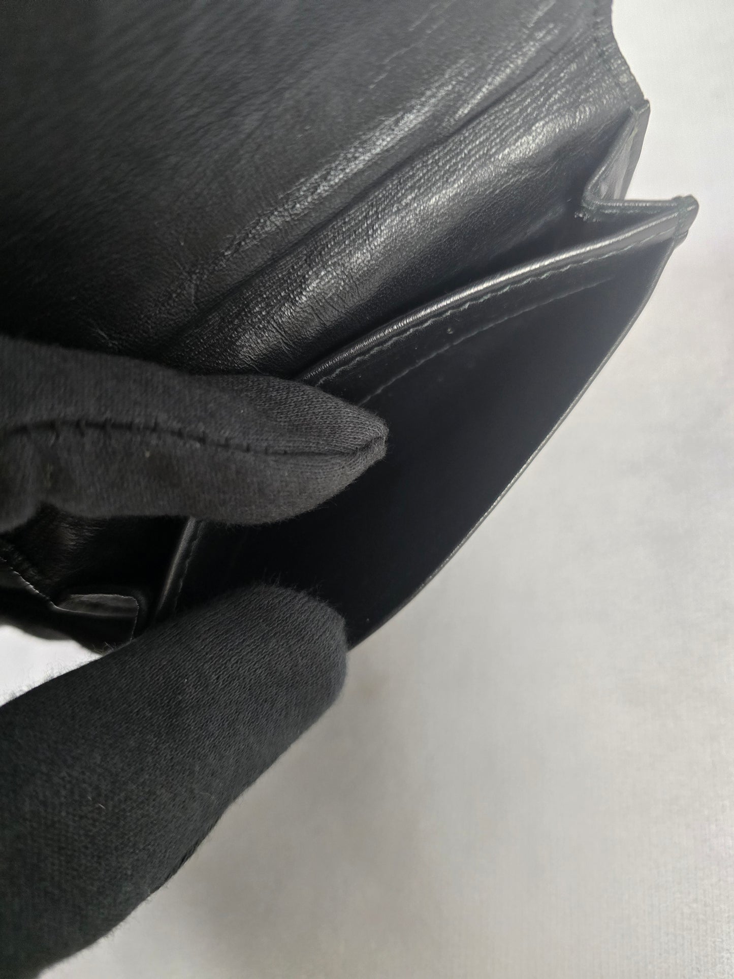 Bottega Veneta Black Intrecciato Leather Wallet/Card Holder